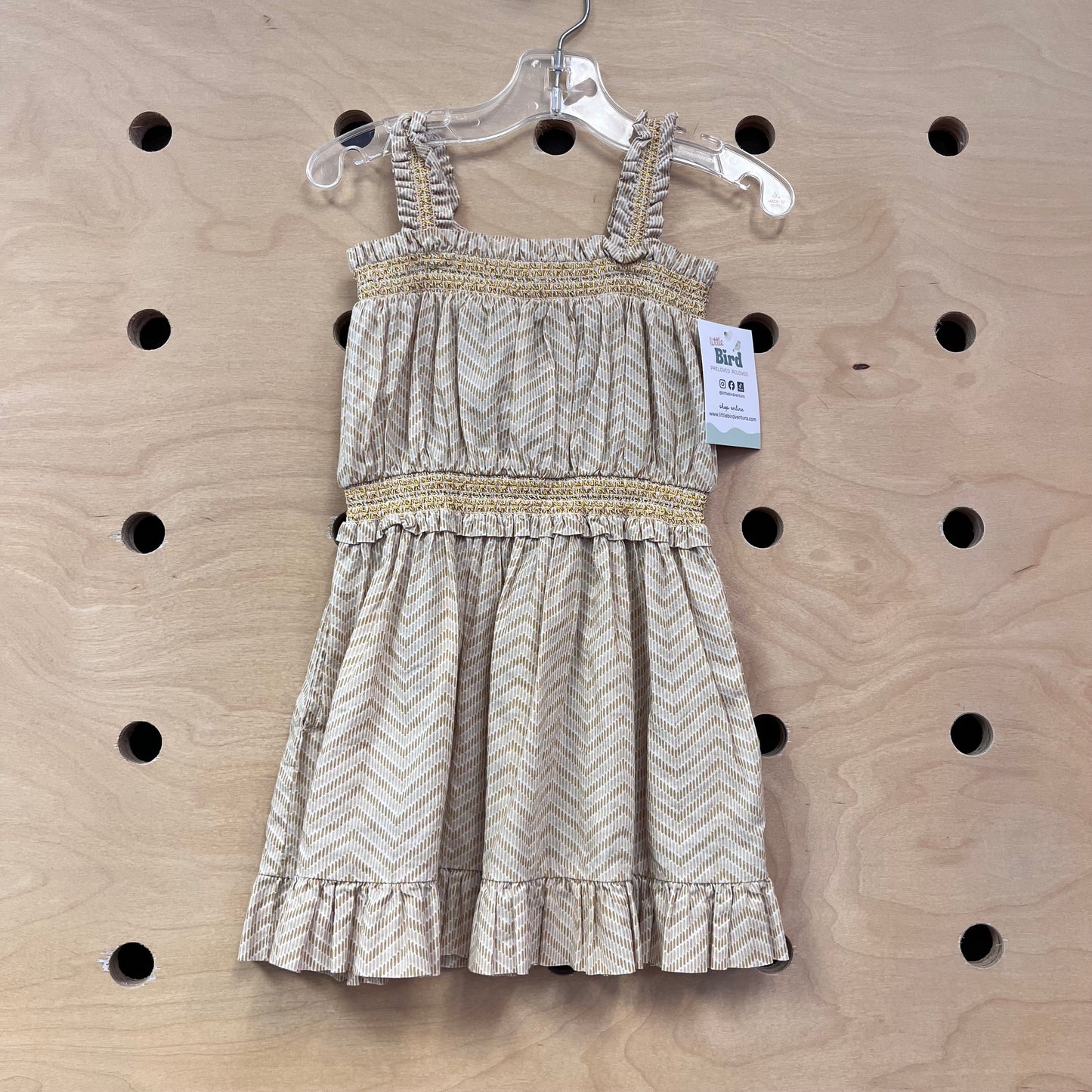 Organic Yellow Smocked Dress