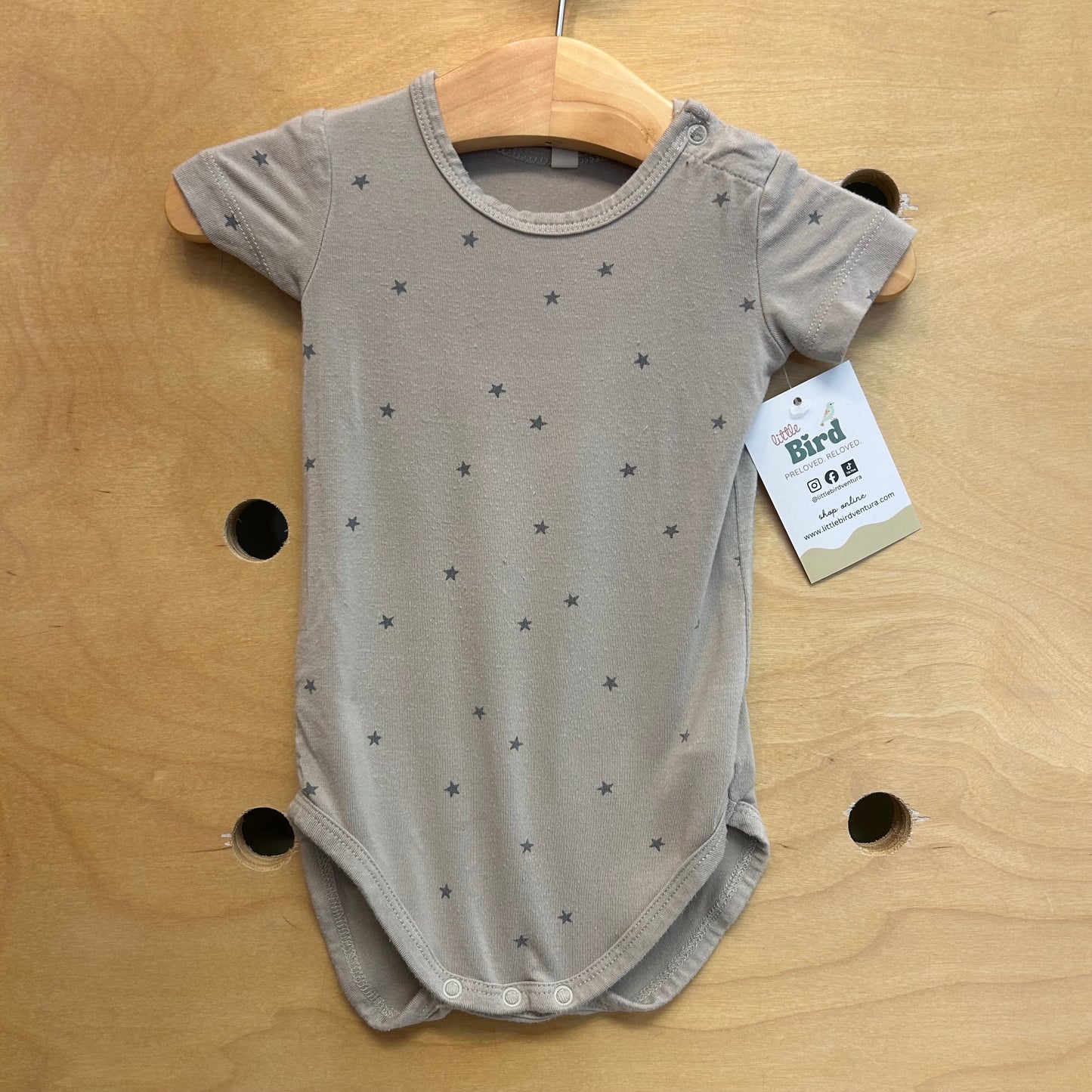 Beige & Grey Stars Bodysuit