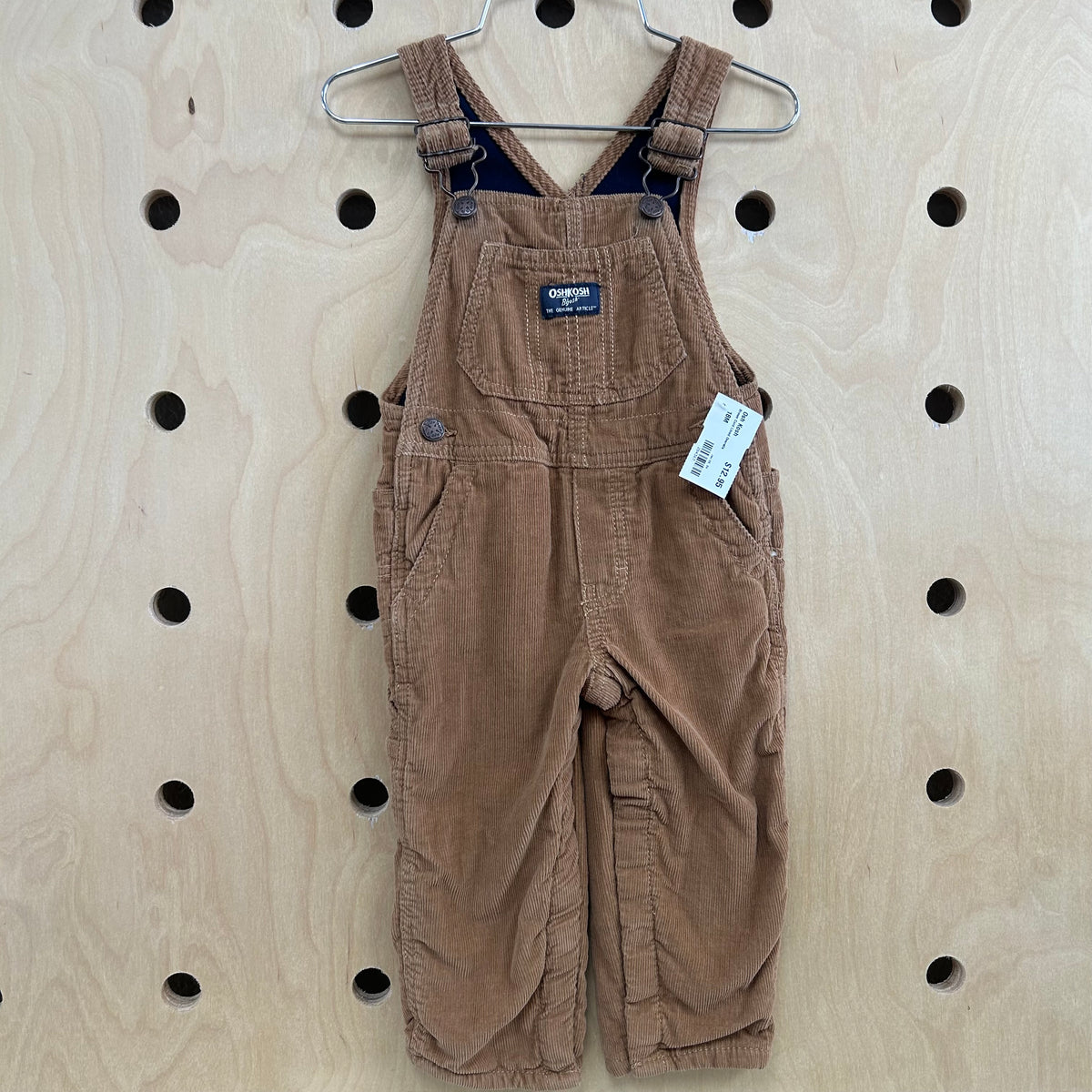 Brown Cord Lined Overalls