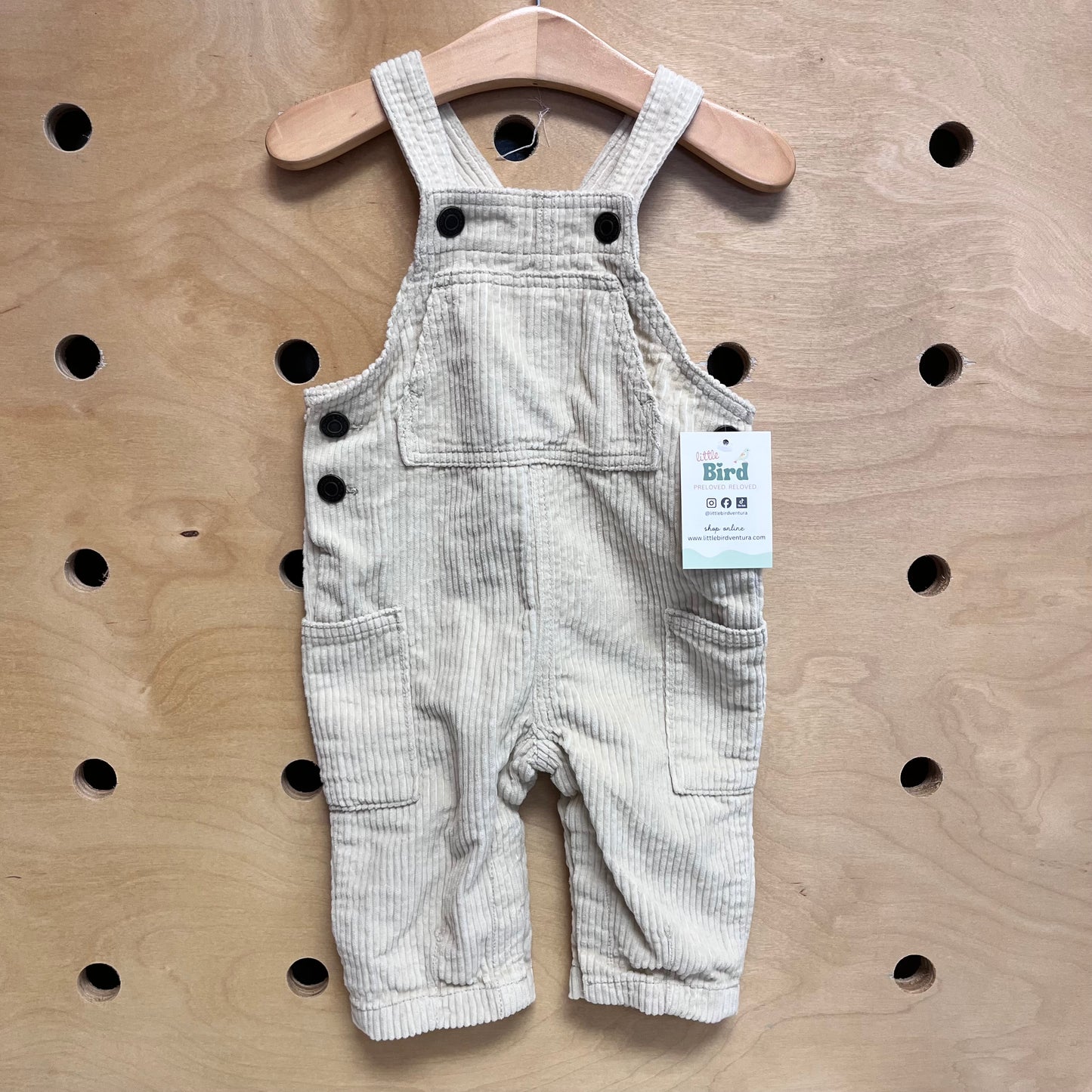Cream Cord Coveralls