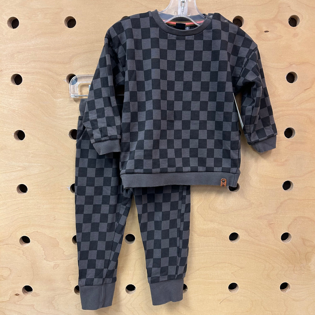 Grey Checkered Sweatsuit