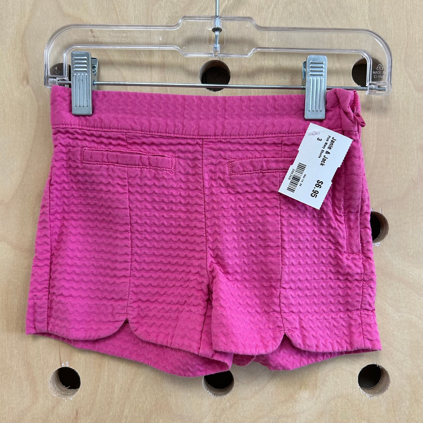 Pink Wavy Shorts