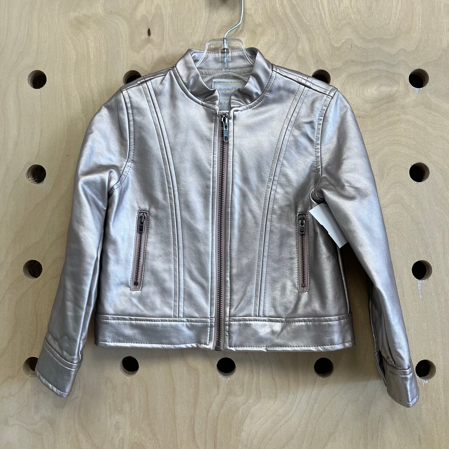 Rose Gold Pleather Jacket