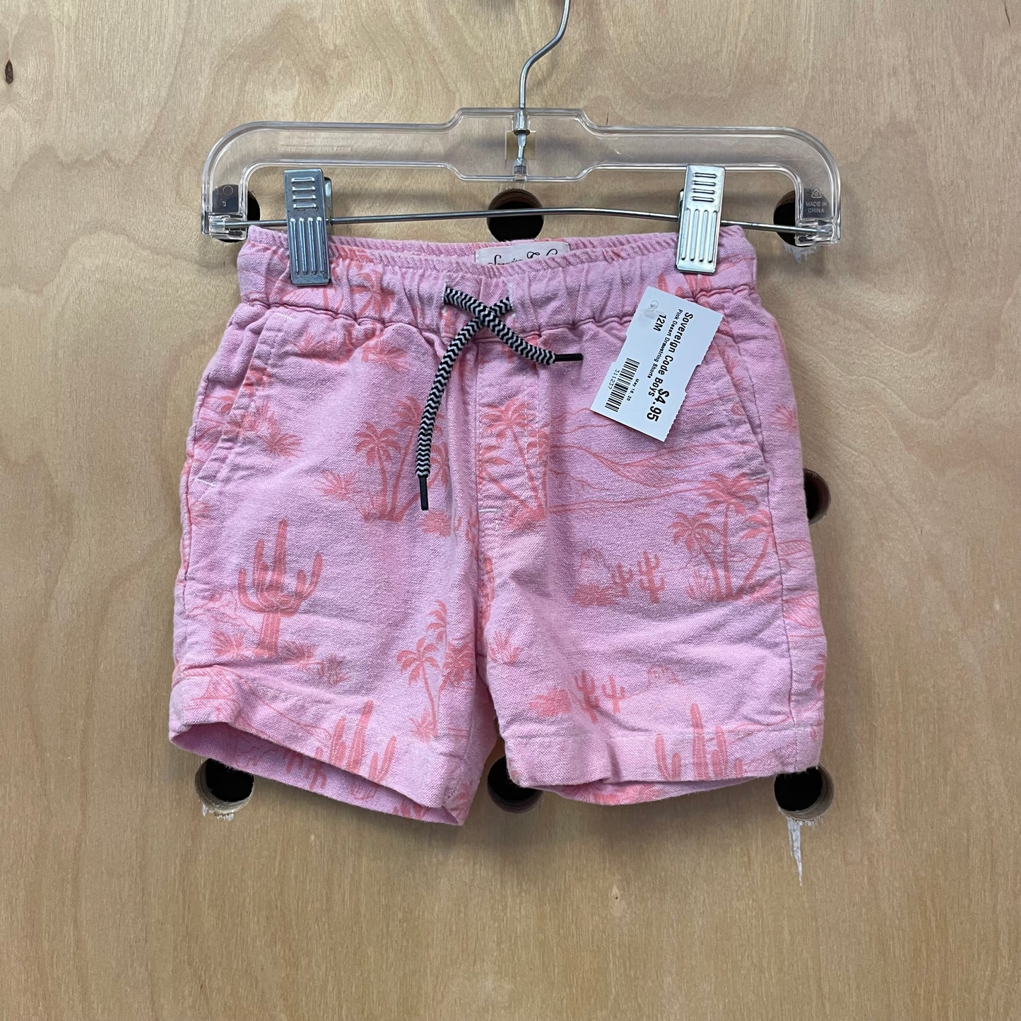 Pink Desert Drawstring Shorts