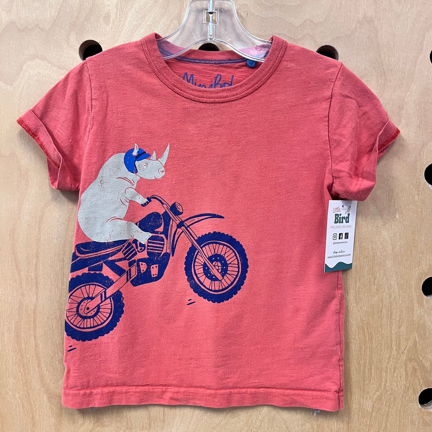 Orange Biker Rhino Tee