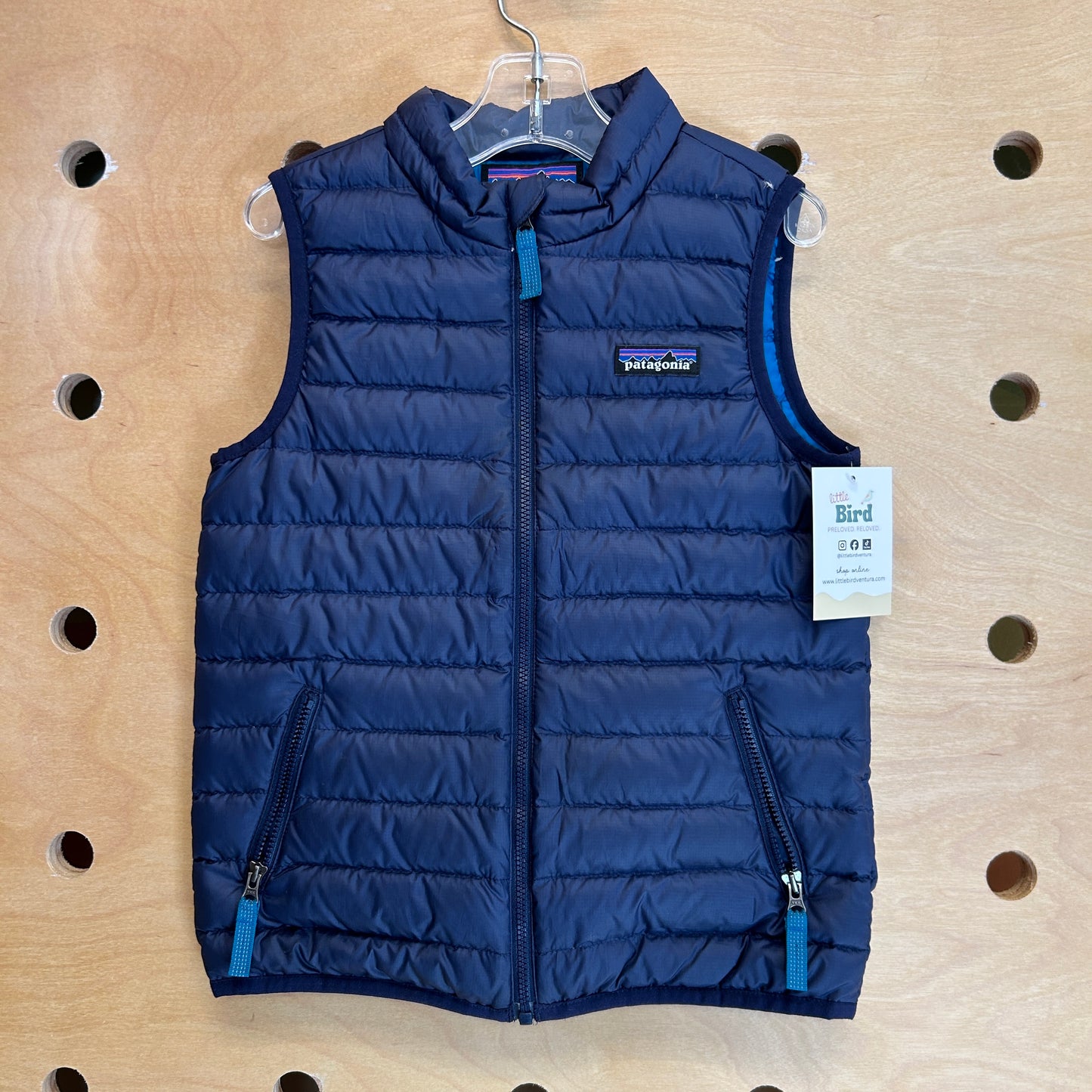 Baby Down Sweater Vest Navy