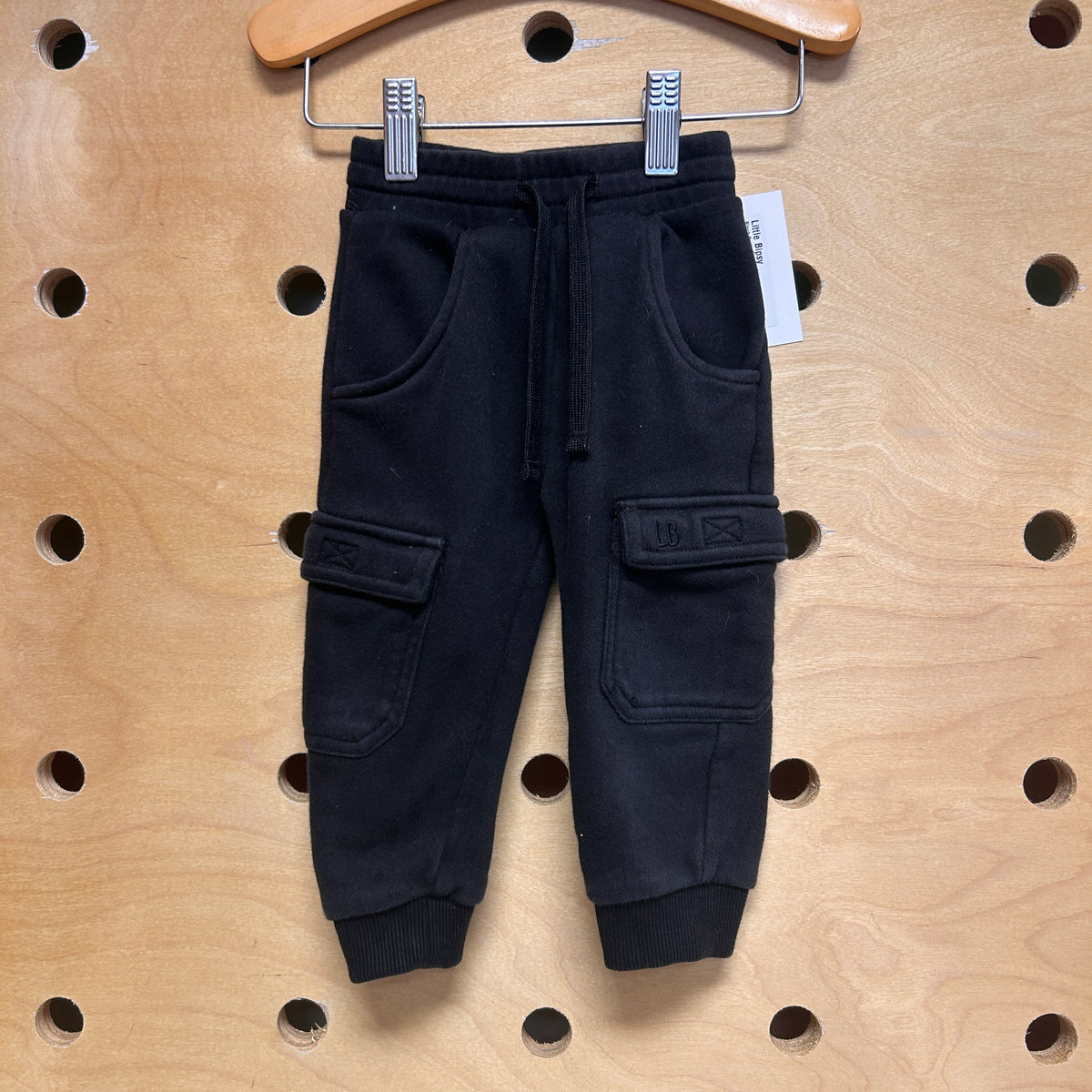 Black Pocket Joggers