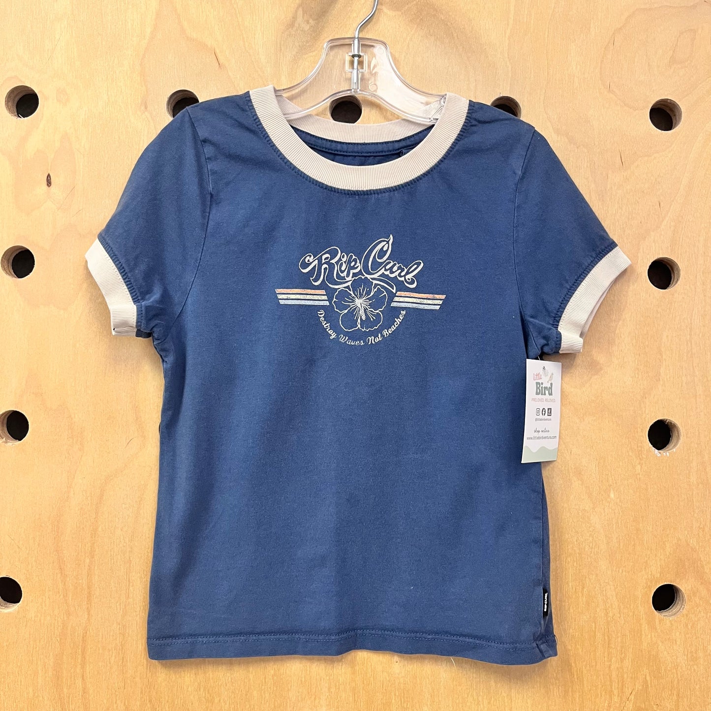 Blue/White Logo Tee