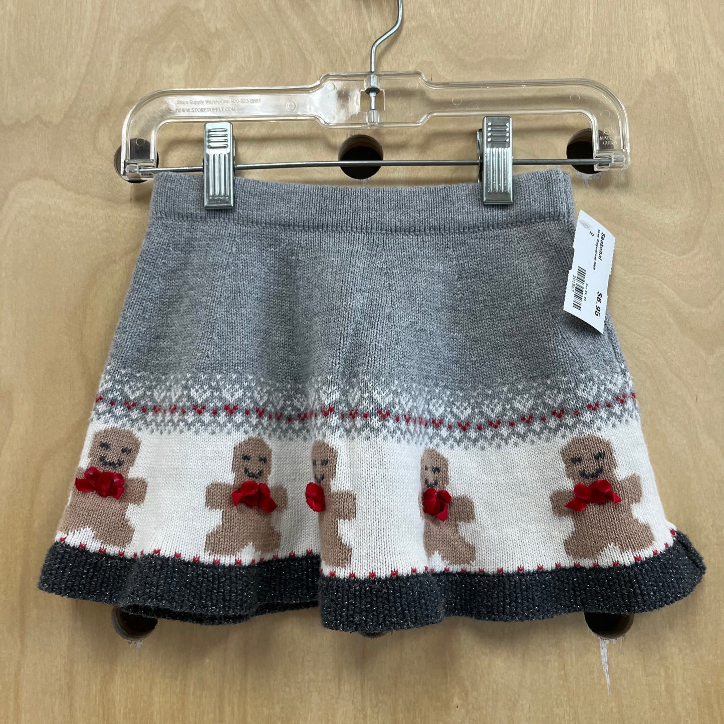 Grey Gingerbread Skirt