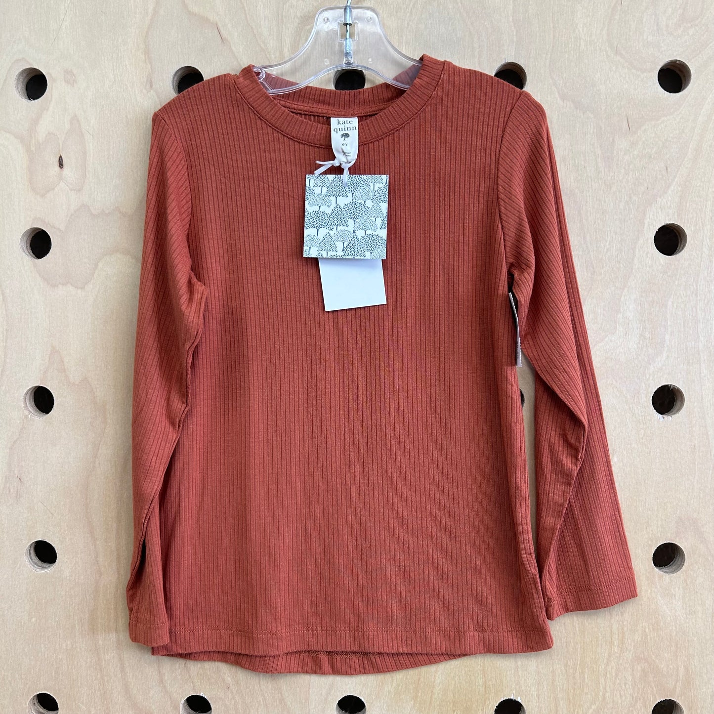 Rust Modal Ribbed Tee NEW!