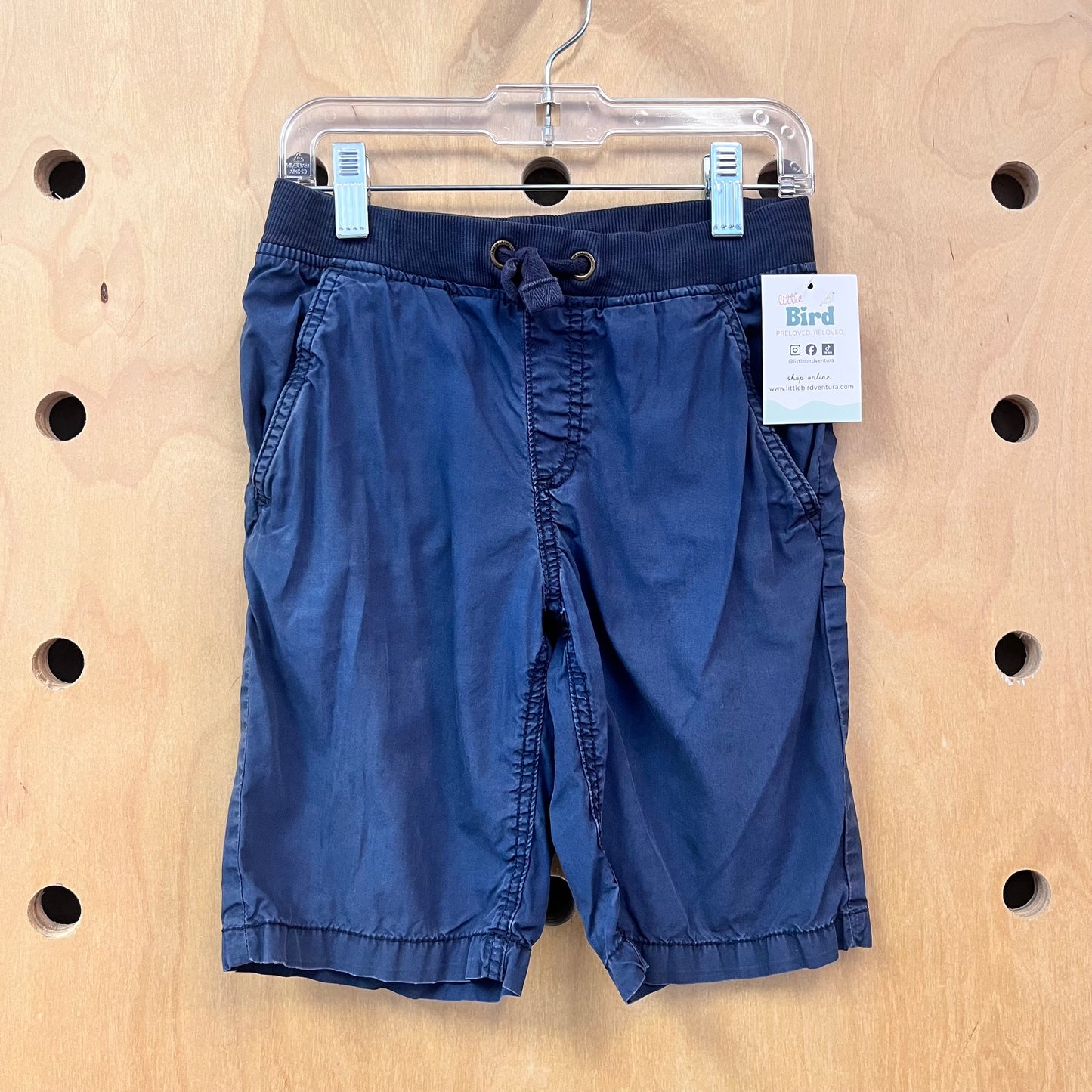 Navy Blue Drawstring Shorts