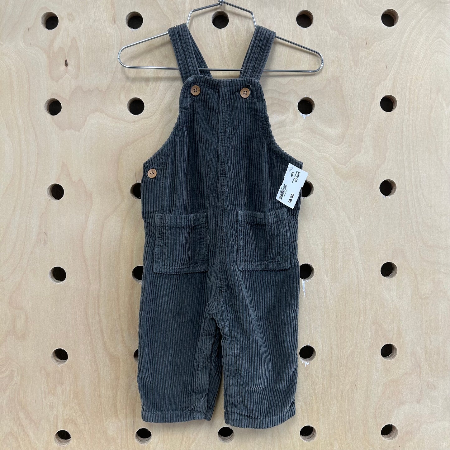 Grey Cord Overalls