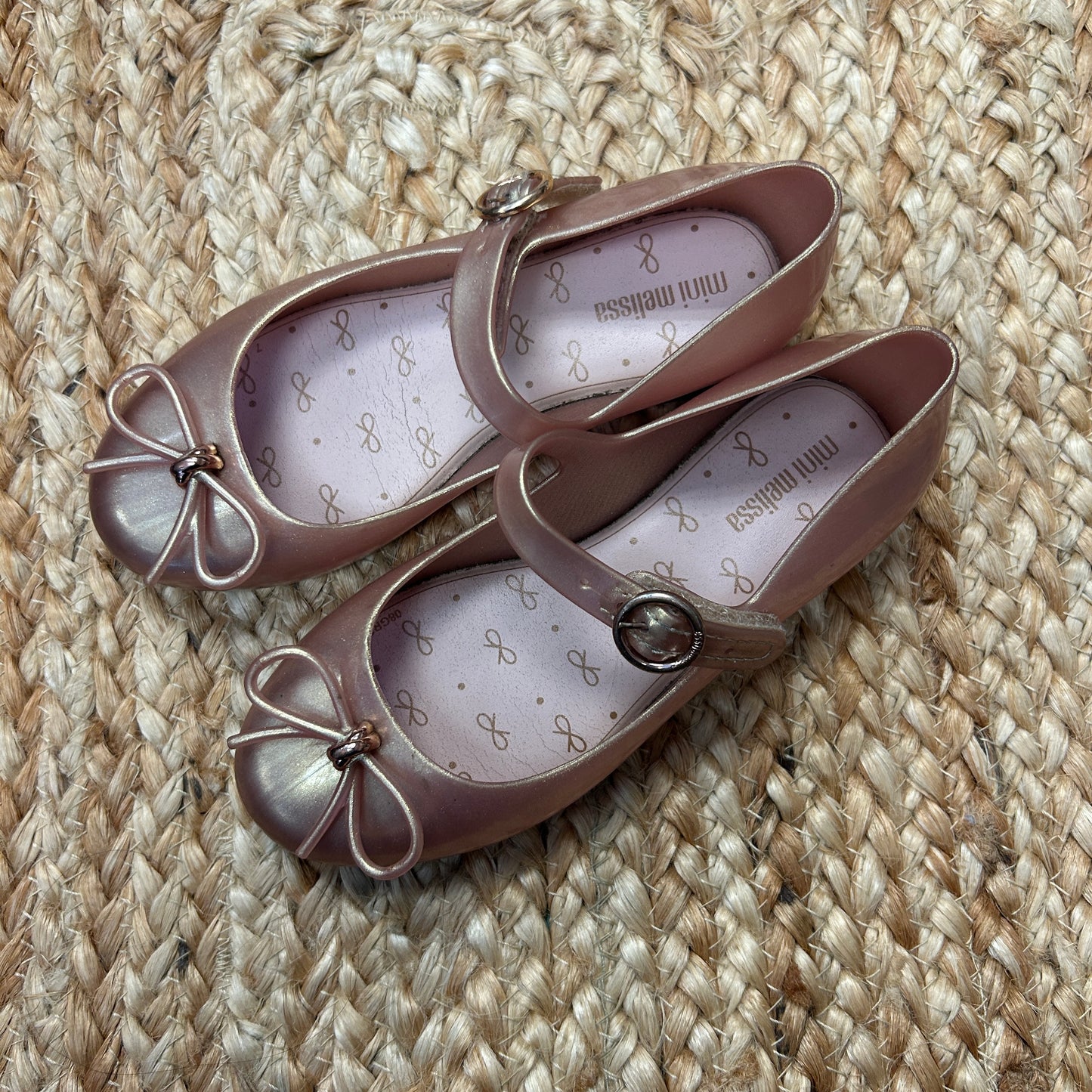 Rose Gold Sweet Love Jelly Flats