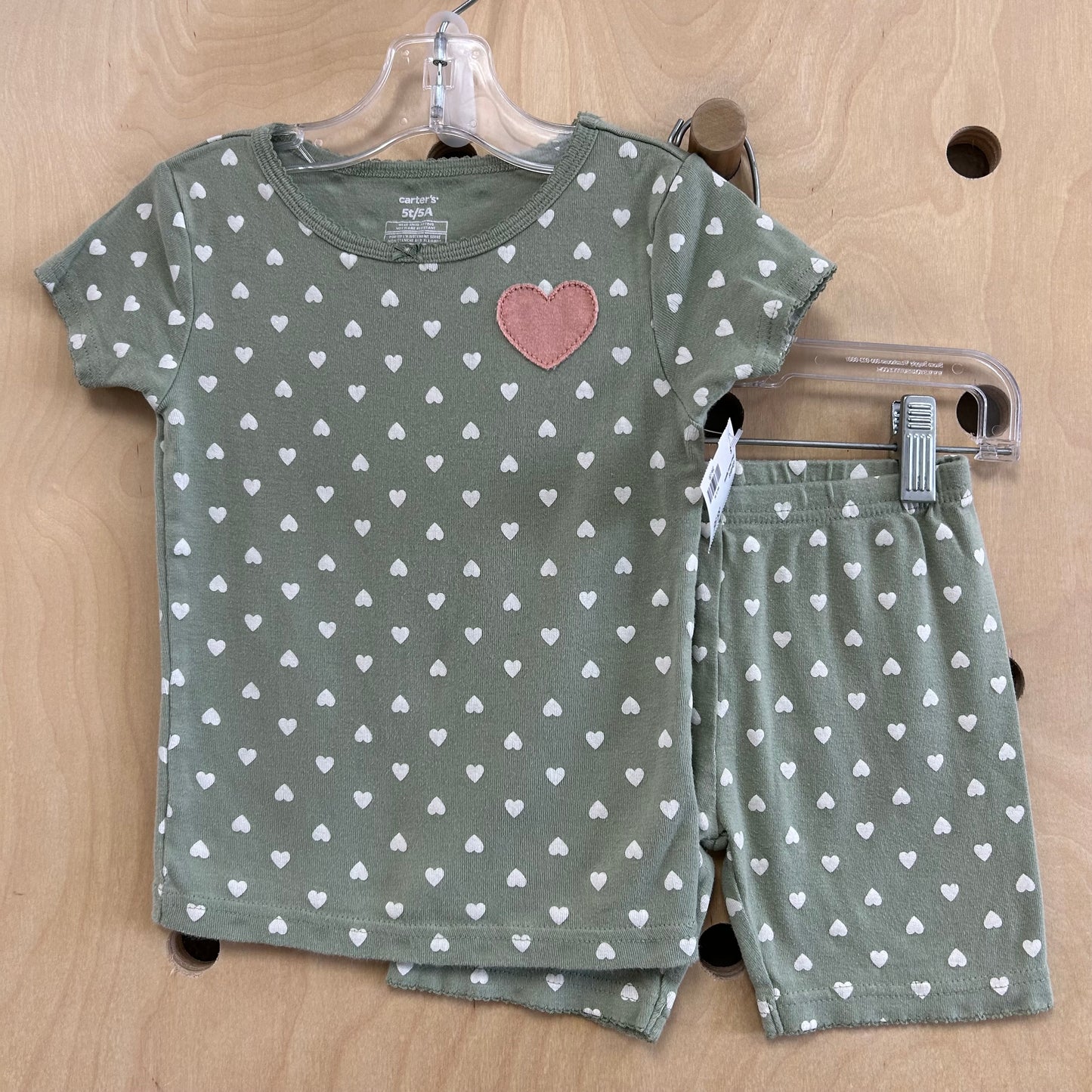 Green Hearts Pajamas