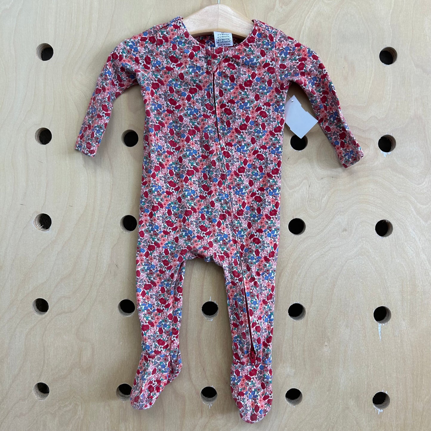 Red Floral Zippy