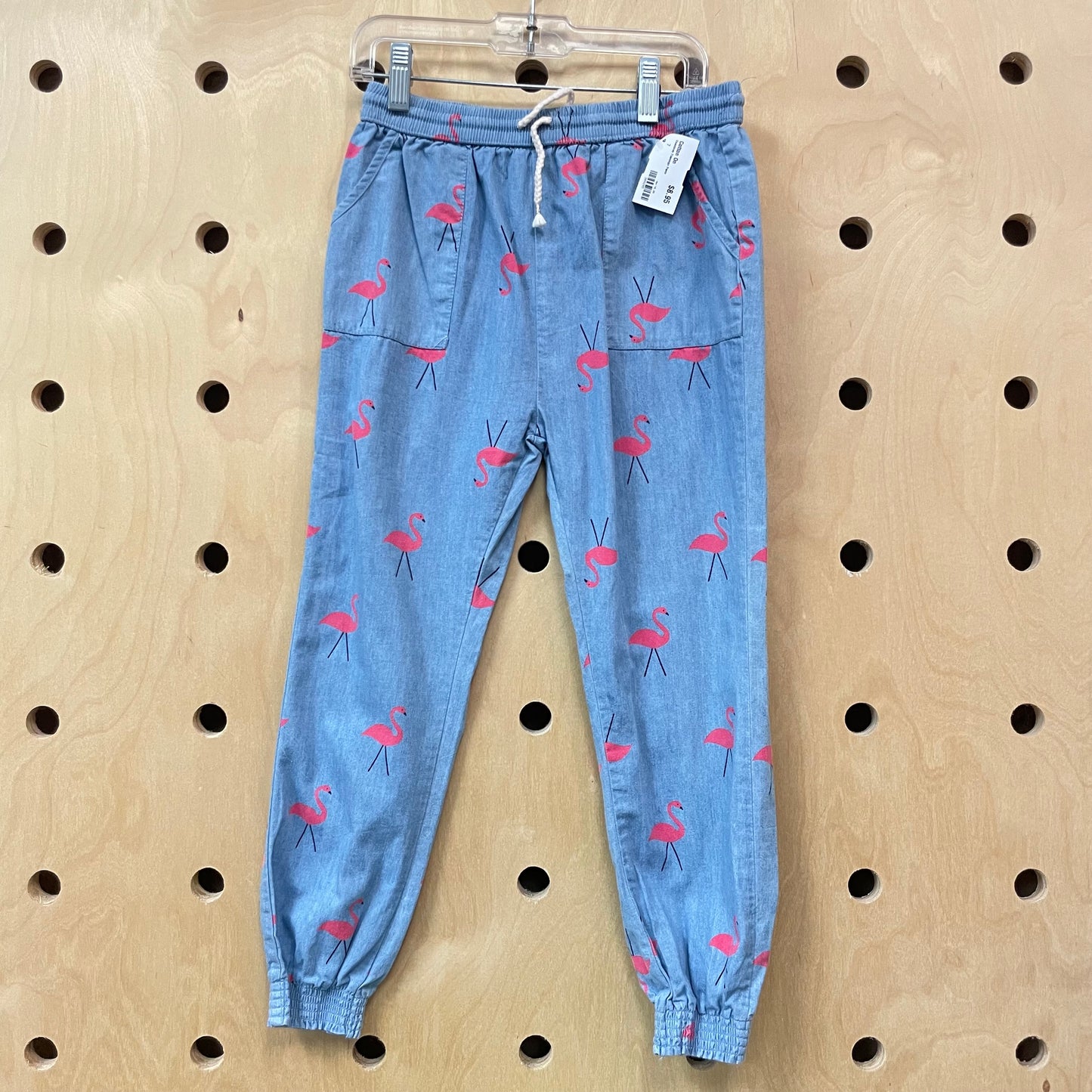 Chambray Flamingo Pants