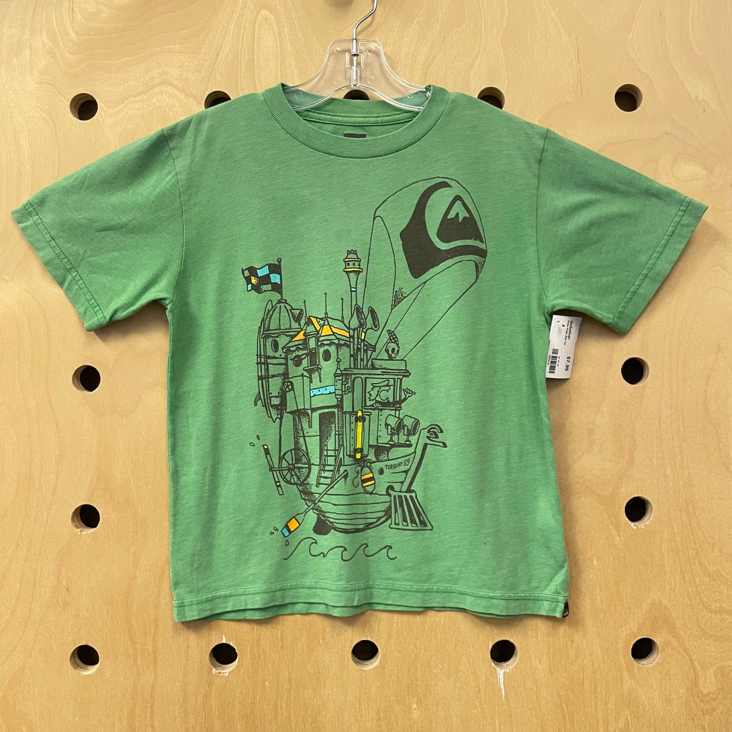 Green Pirate Ship Tee