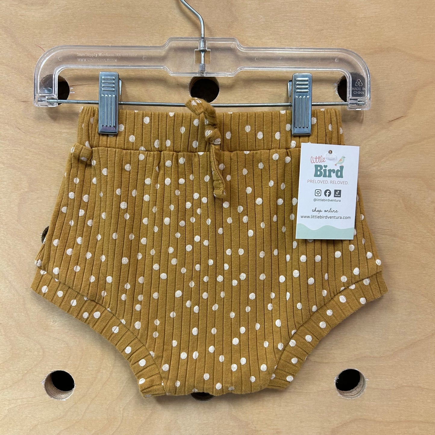 Marigold Polka Dot Organic Bloomers