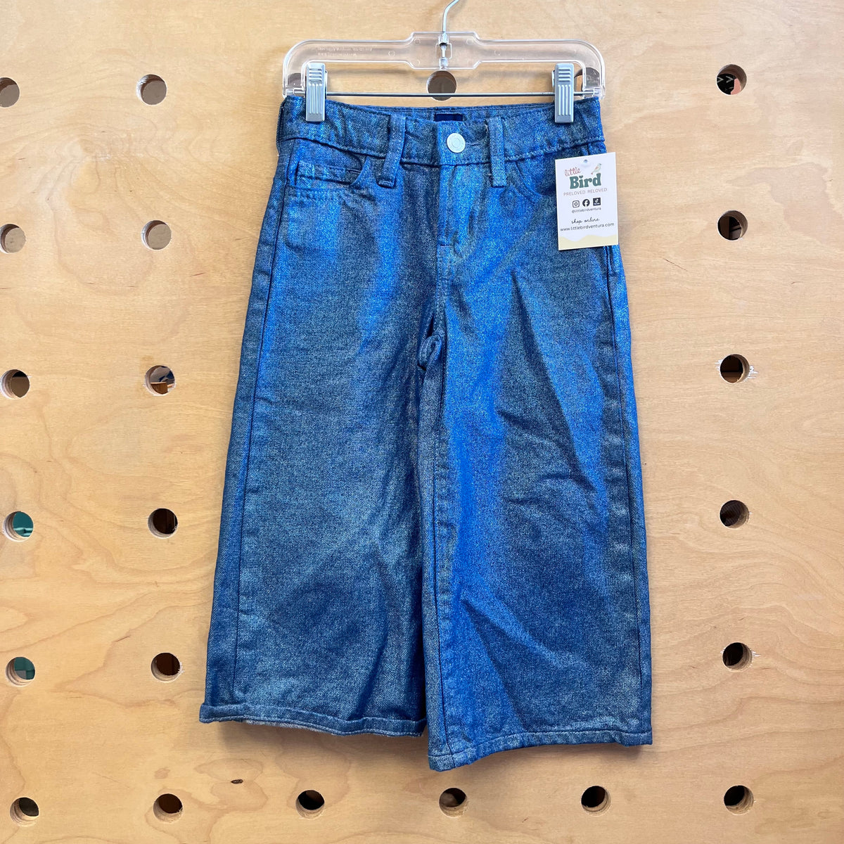 Wide Leg Shimmer Denim