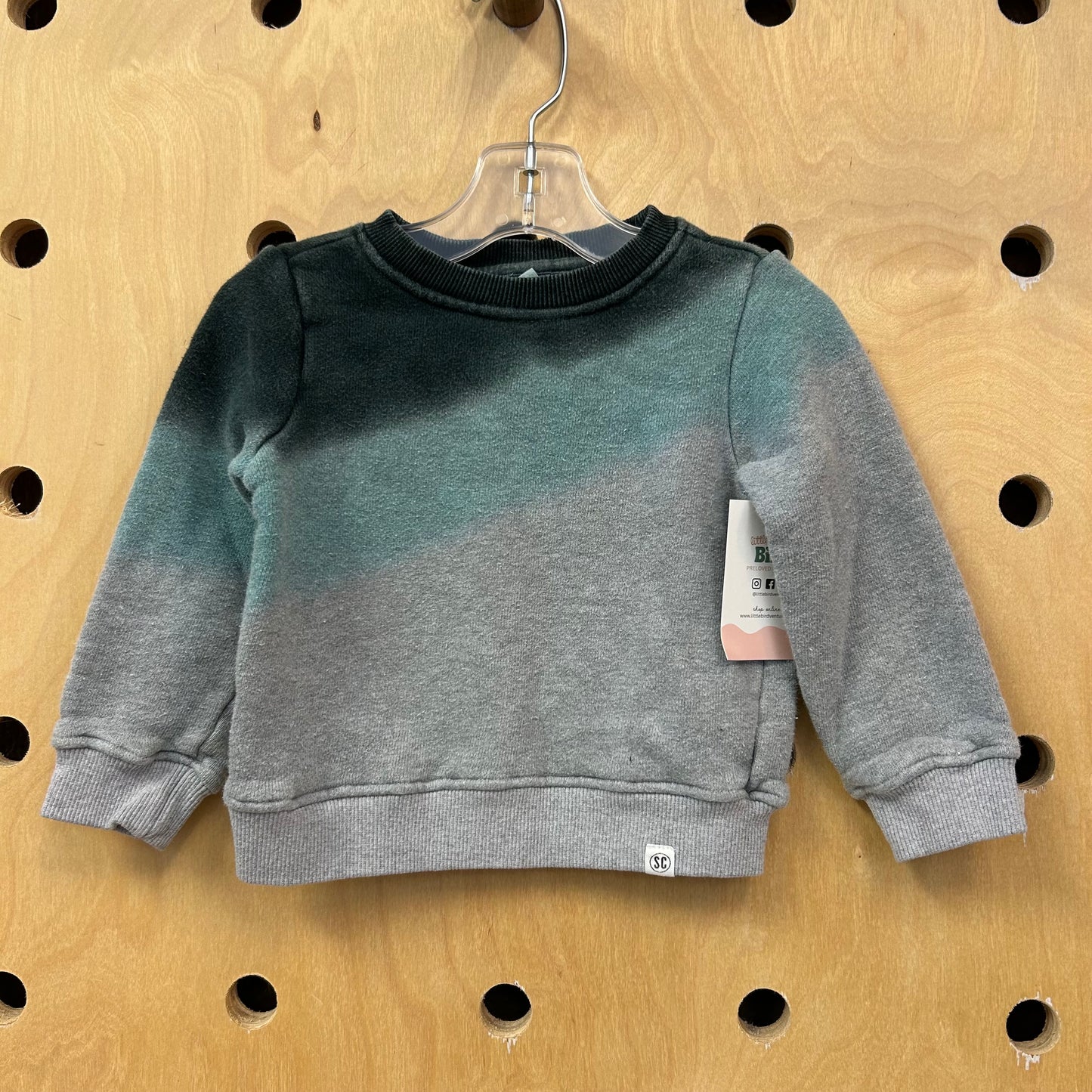 Grey Dip Dye Pullover