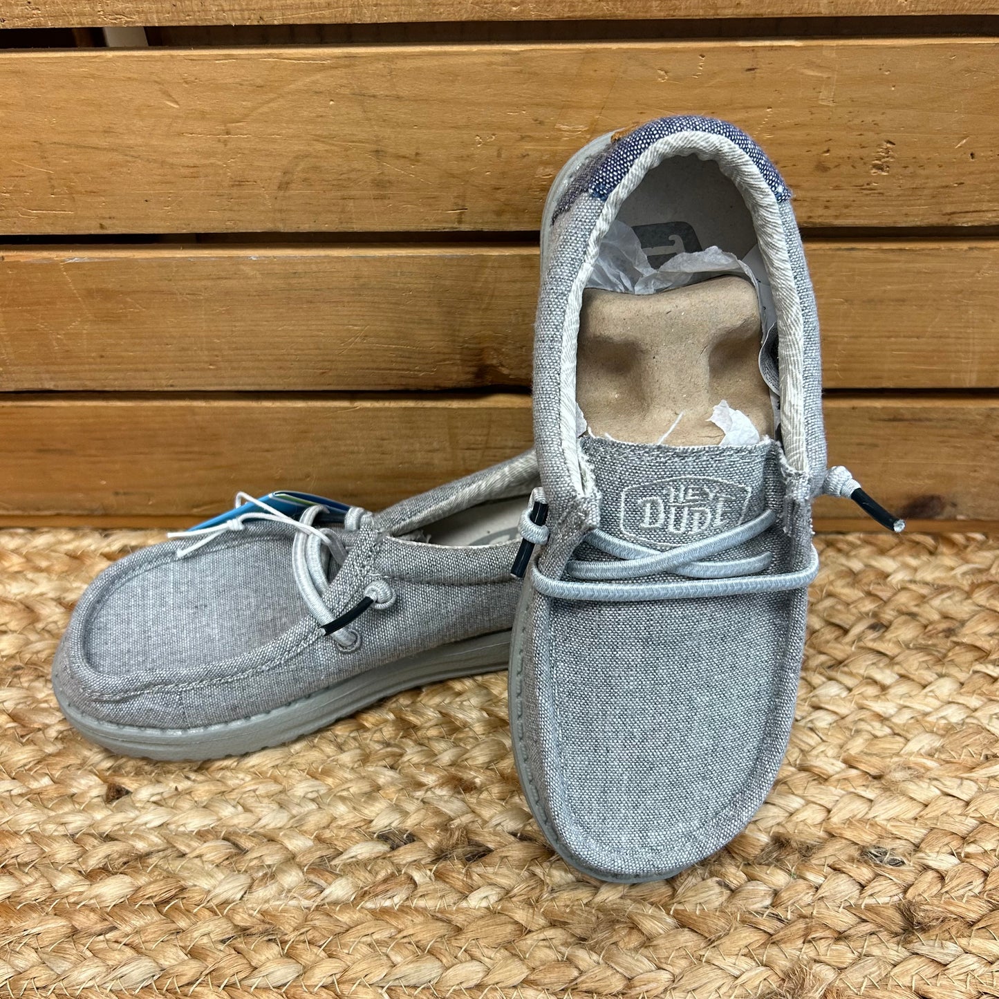 Grey Wally Slip Ons NEW!