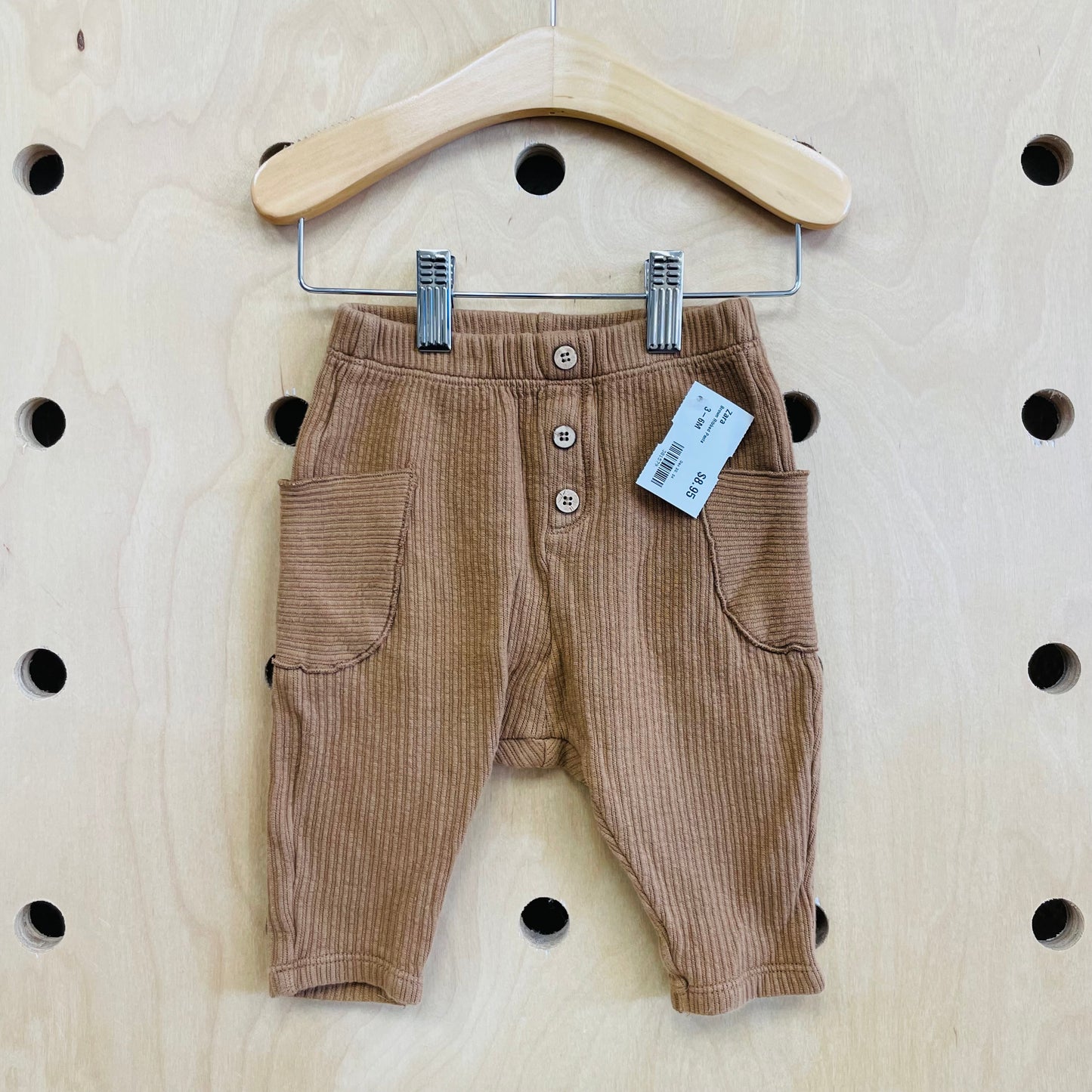 Brown Ribbed Pants