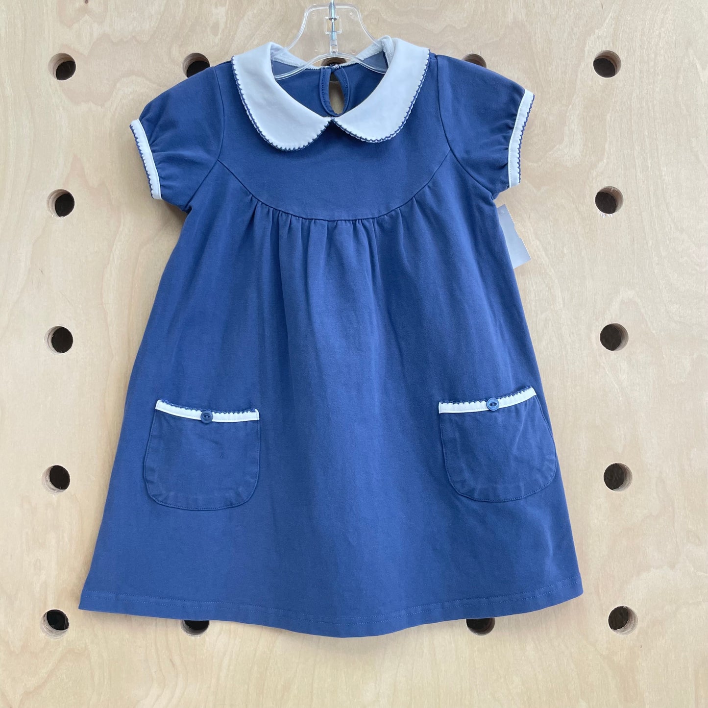 Blue Peter Pan Collar Dress