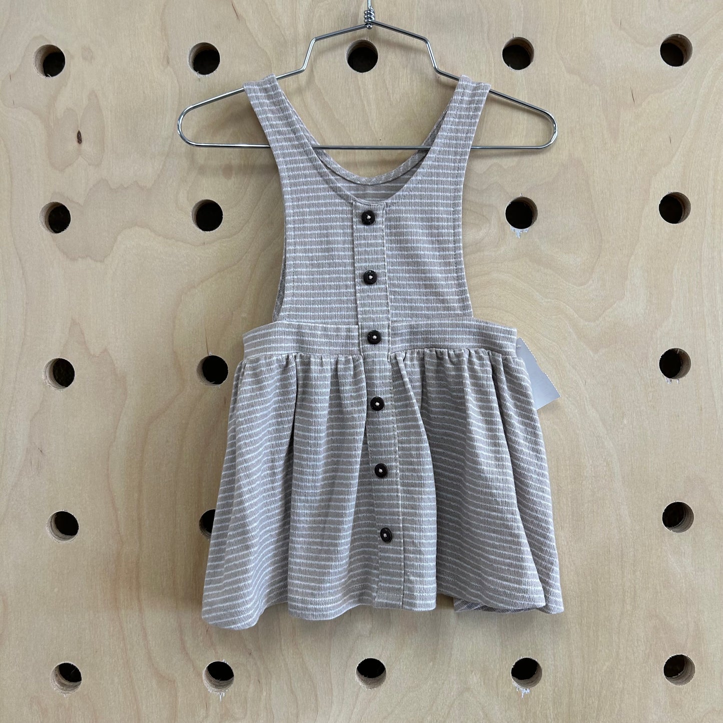 Taupe Striped Dress