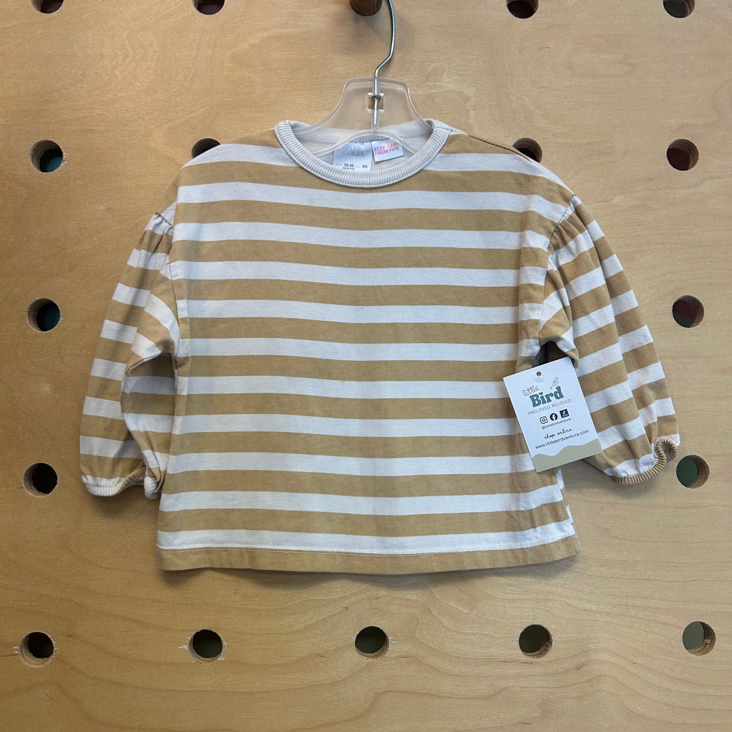 Yellow/Beige Striped Top