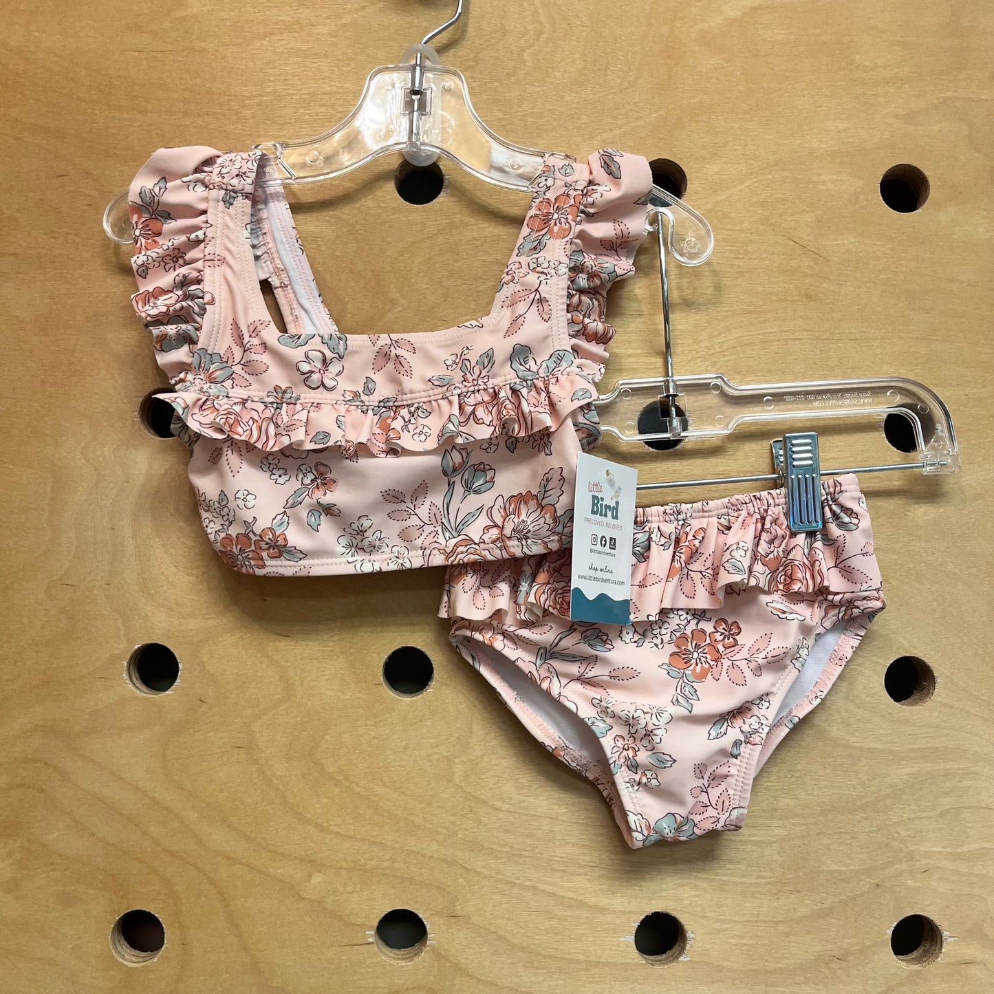 Pink Floral Swim Suit