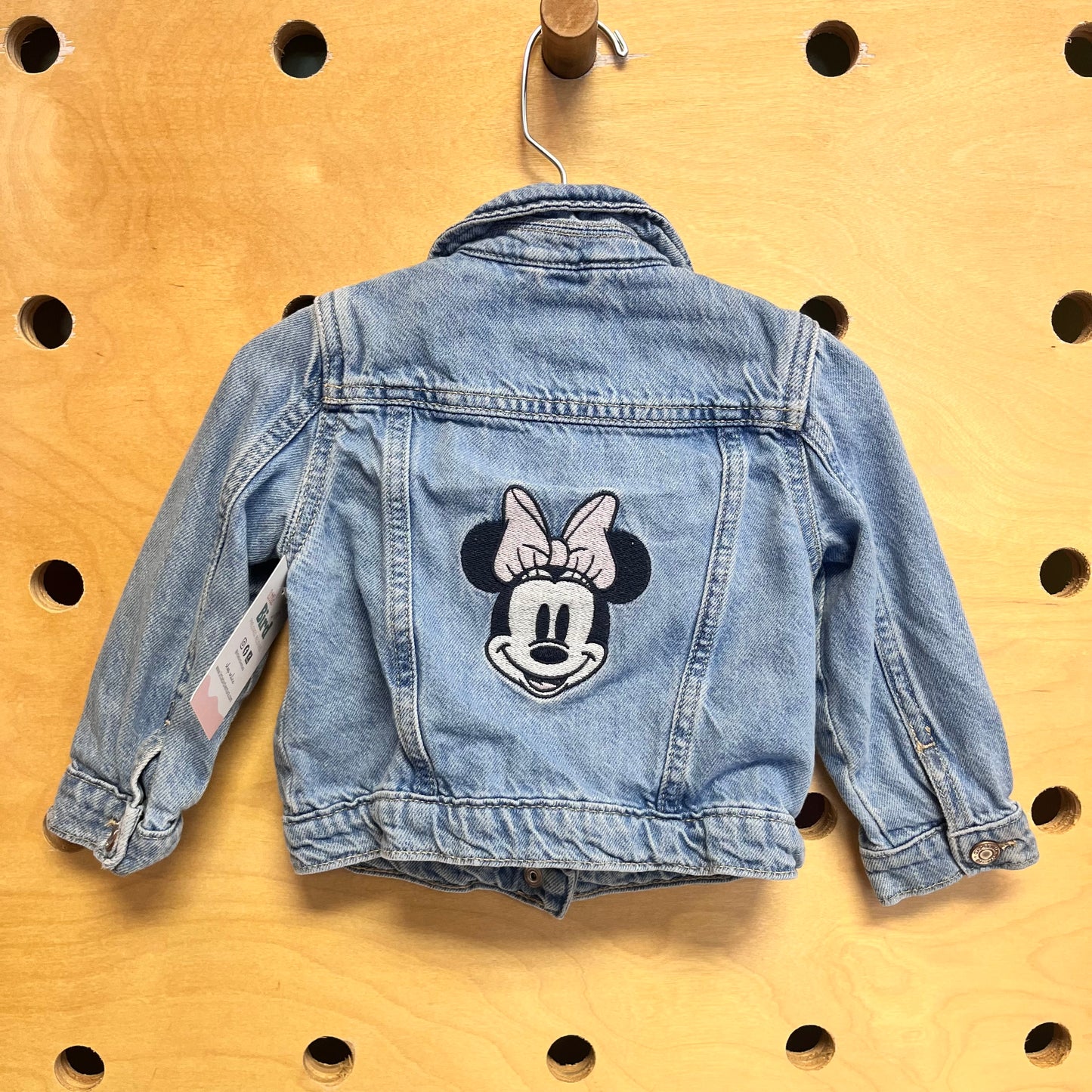 Embroidered Minnie Denim Snap Jacket