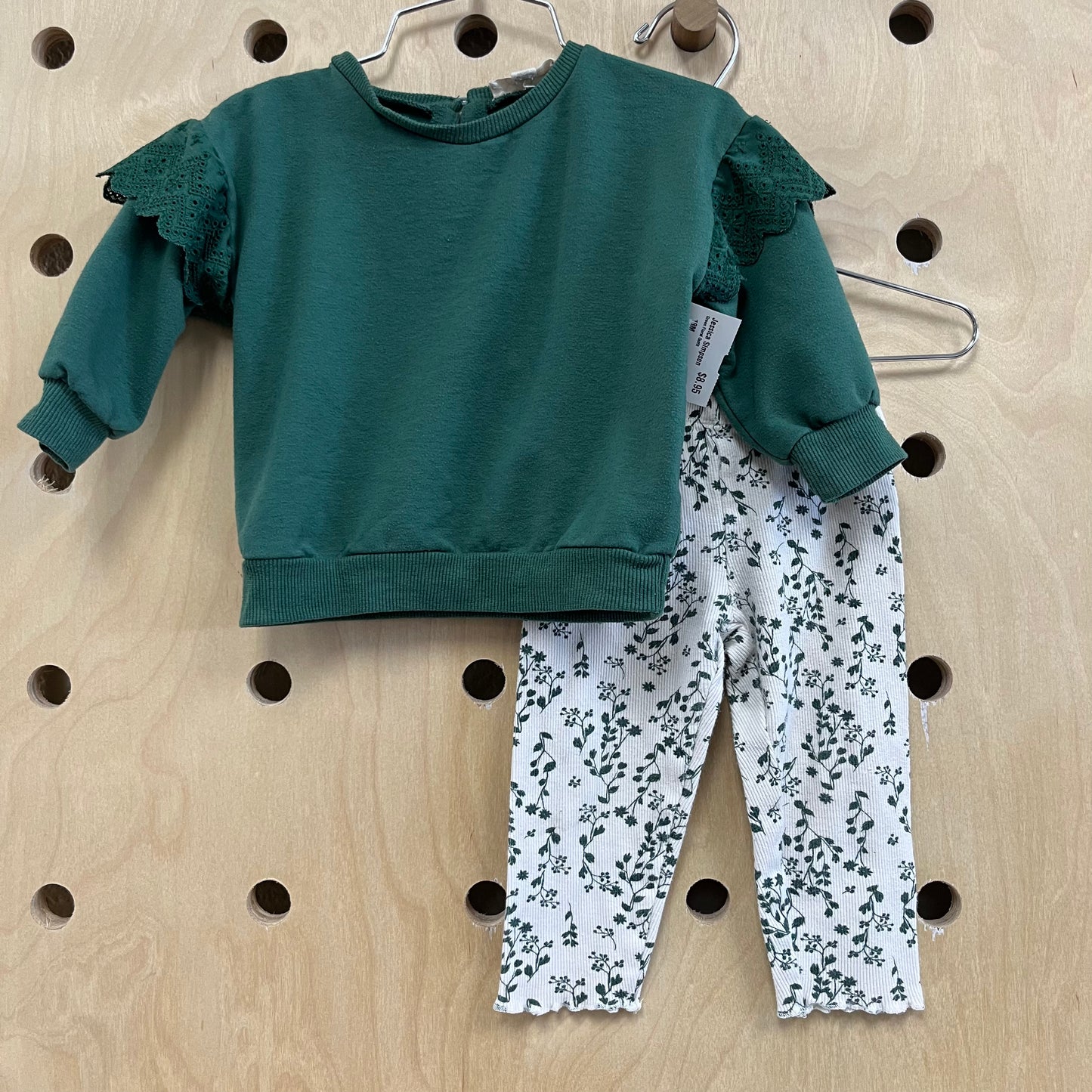 Green Floral Outfit