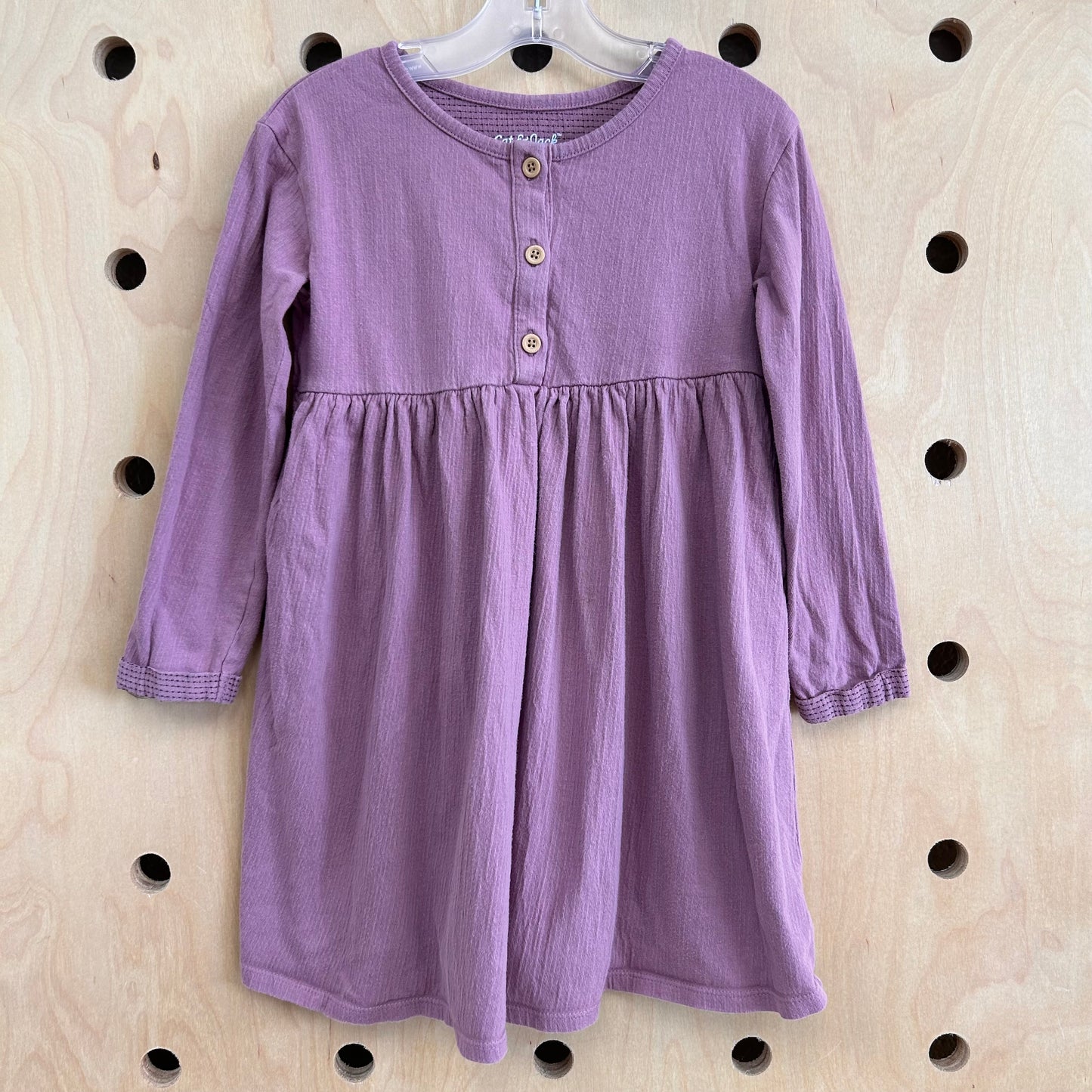 Dusty Lavender Button Dress