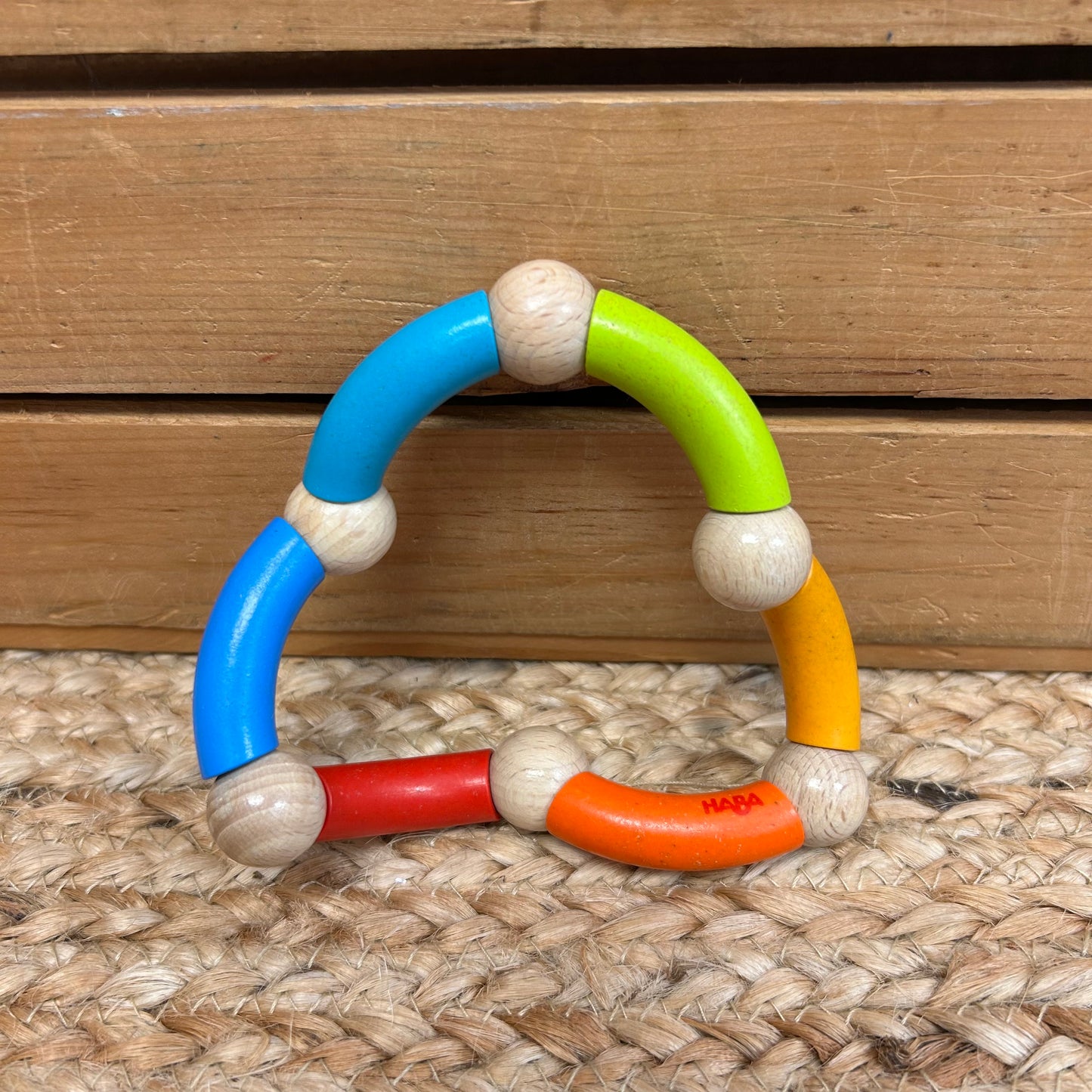 Rainbow Wood Baby Toy