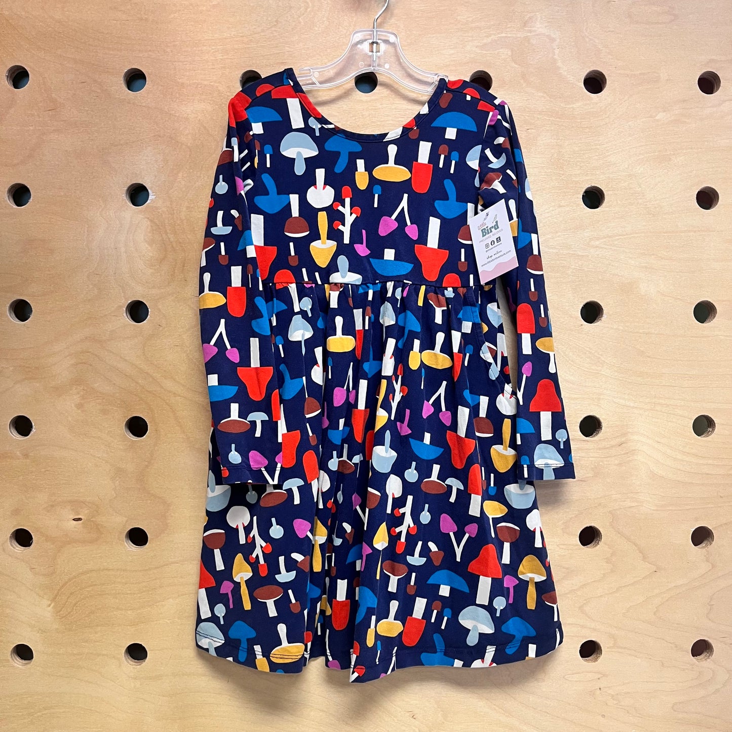 Navy Mushrooms Dress