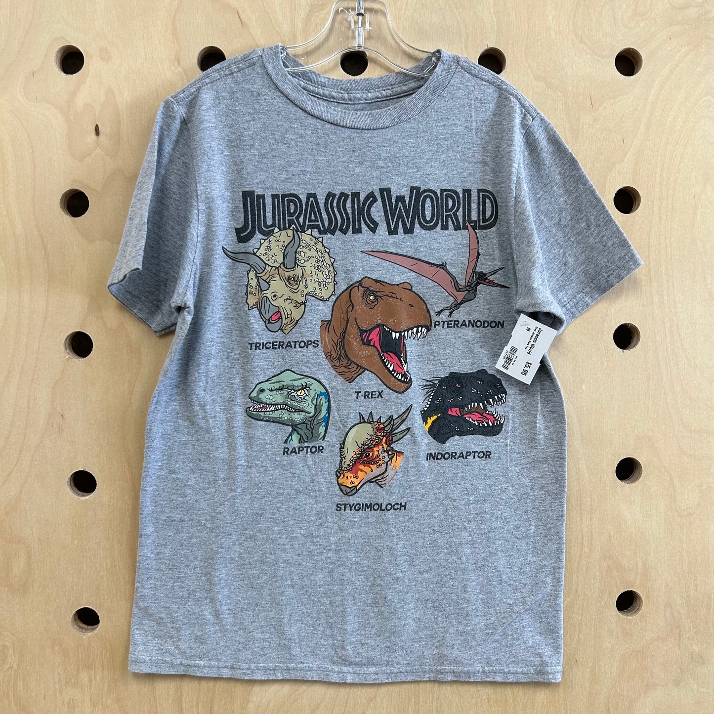 Grey Jurassic Park Tee