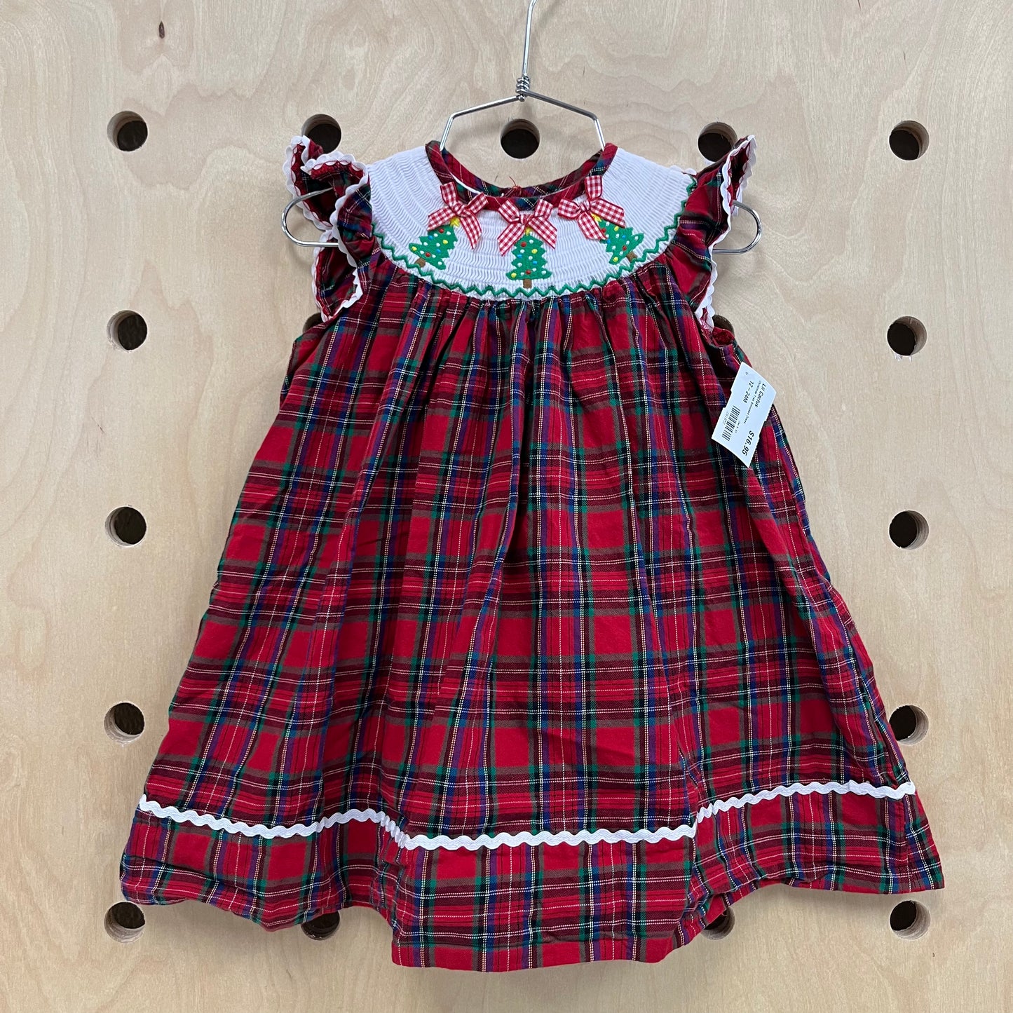 Christmas Tree Smocked Dress