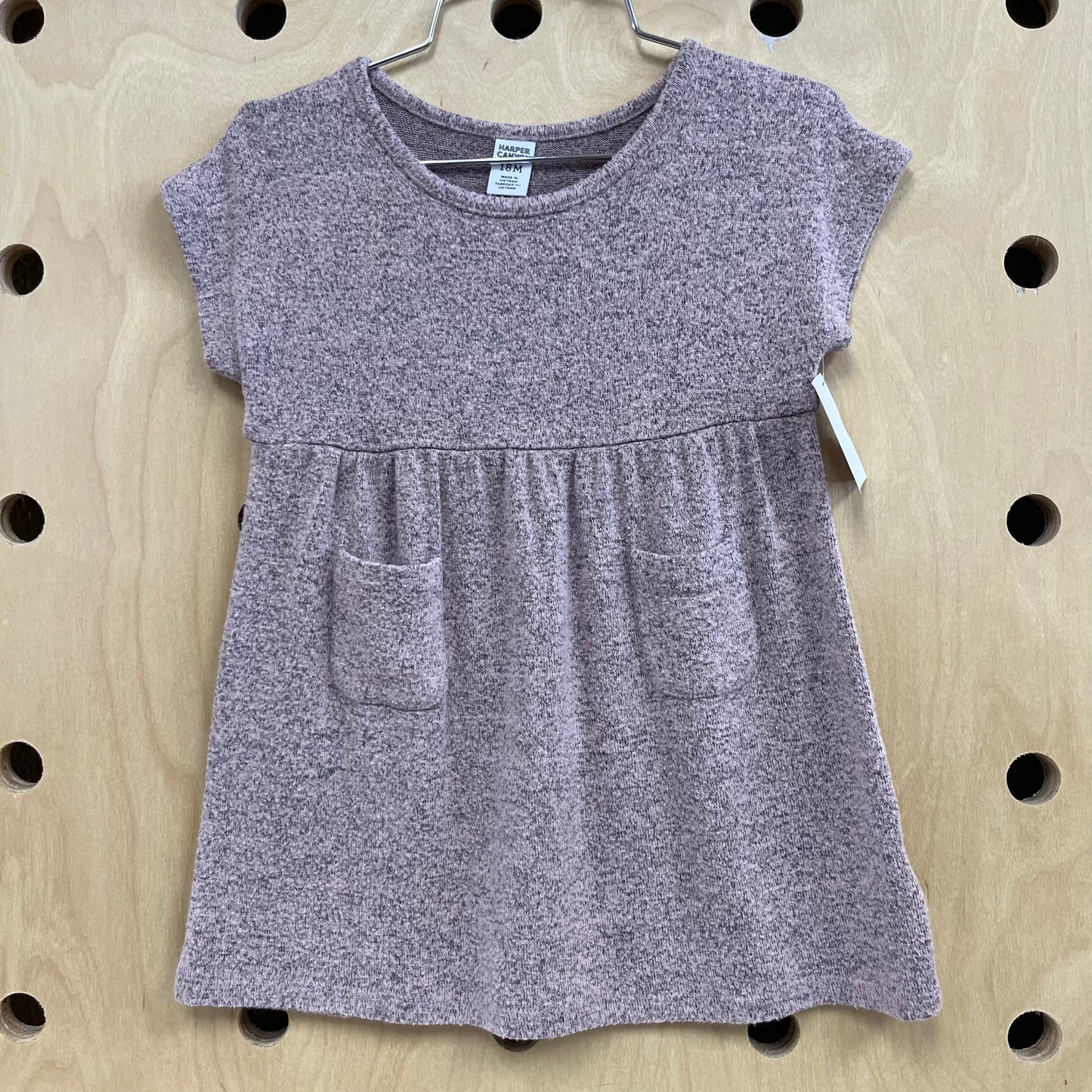 Pink & Grey Heathered Dress