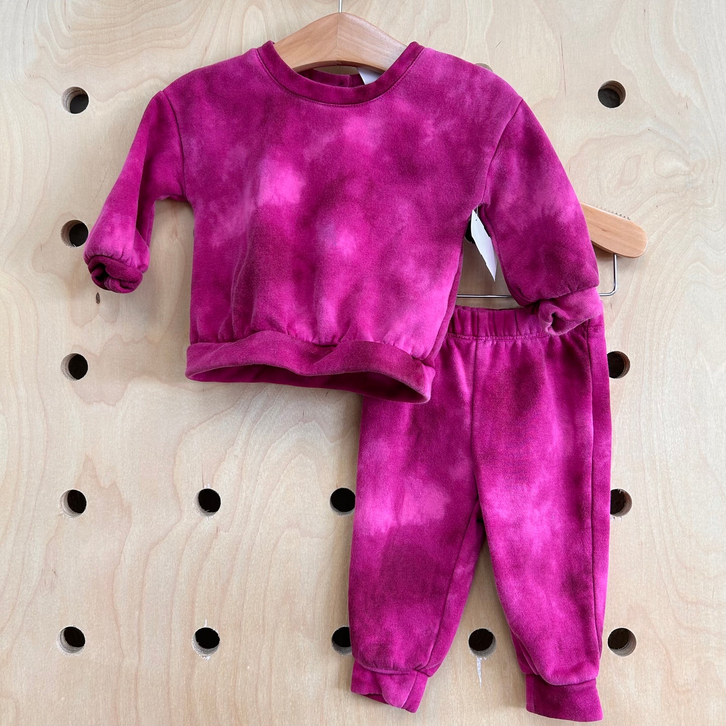 Pink Tie Dye Fleece Outfit
