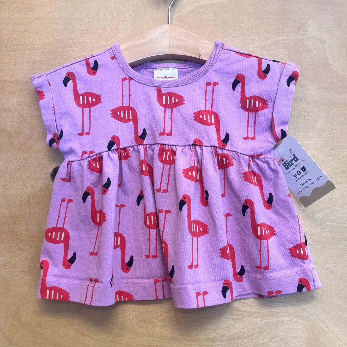 Pink Flamingo Cotton Top