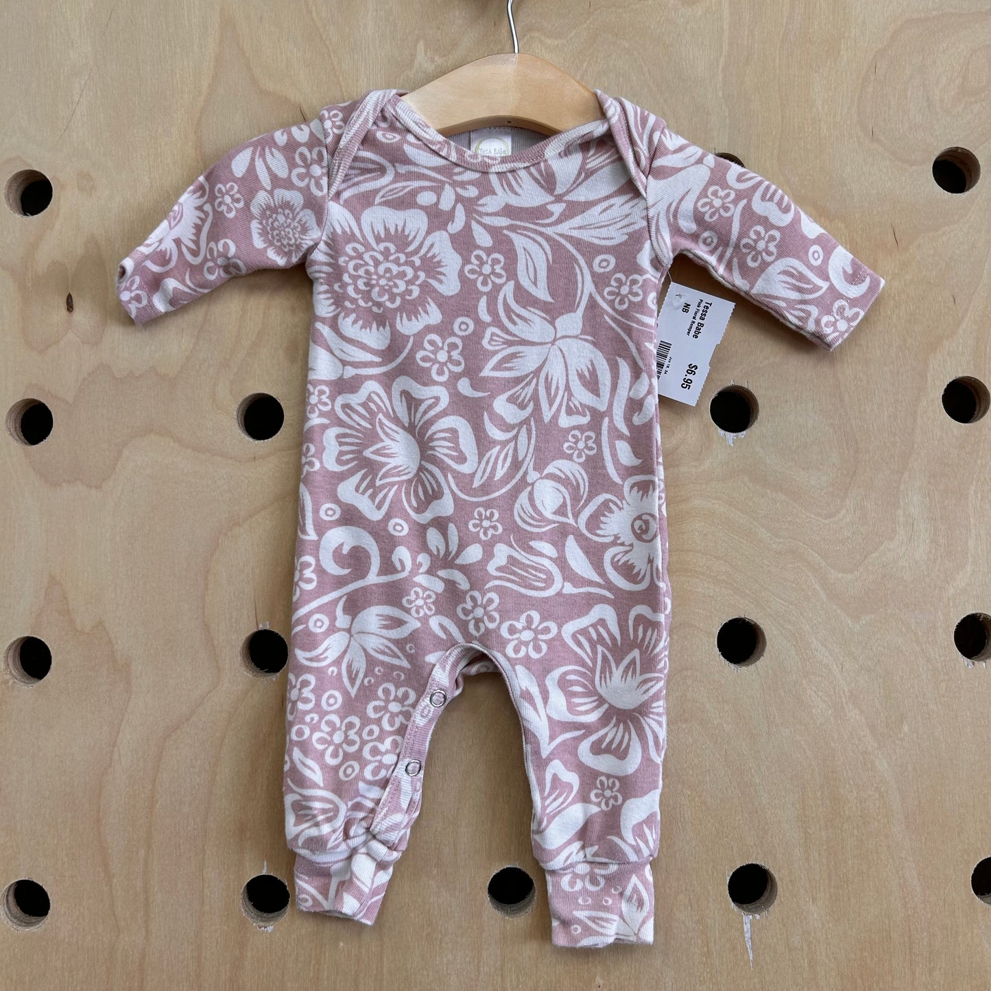 Pink Floral Romper