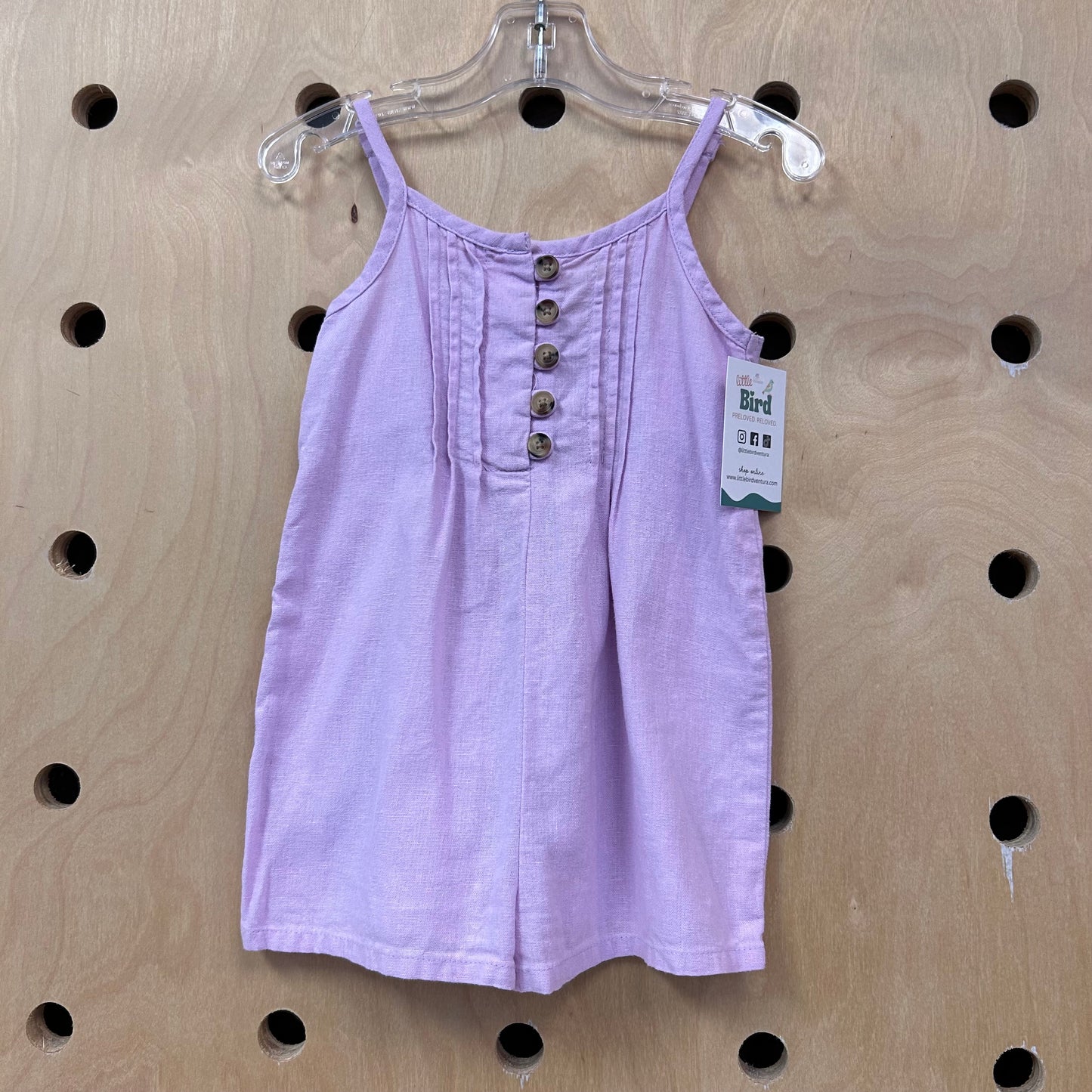 Lavender Linen Romper