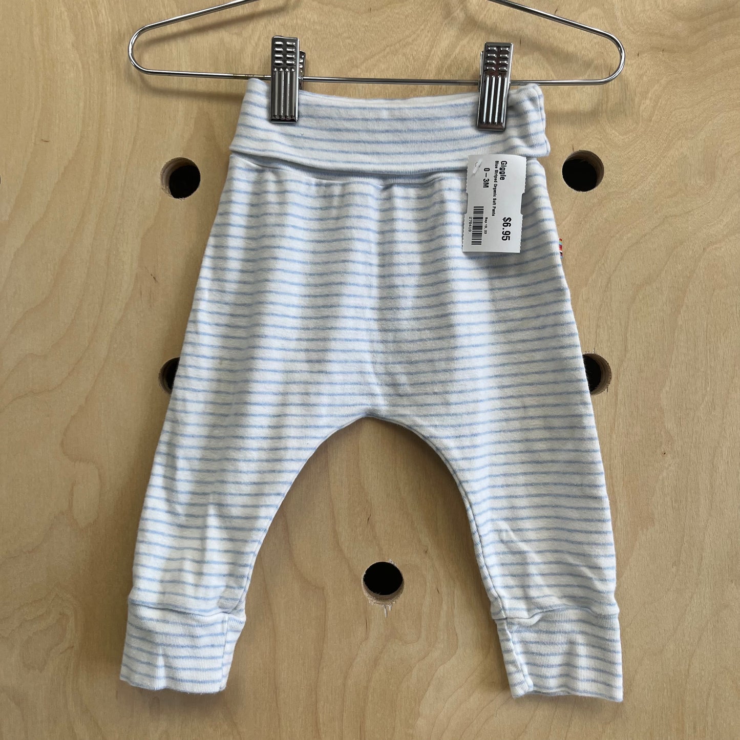 Blue Striped Organic Soft Pants