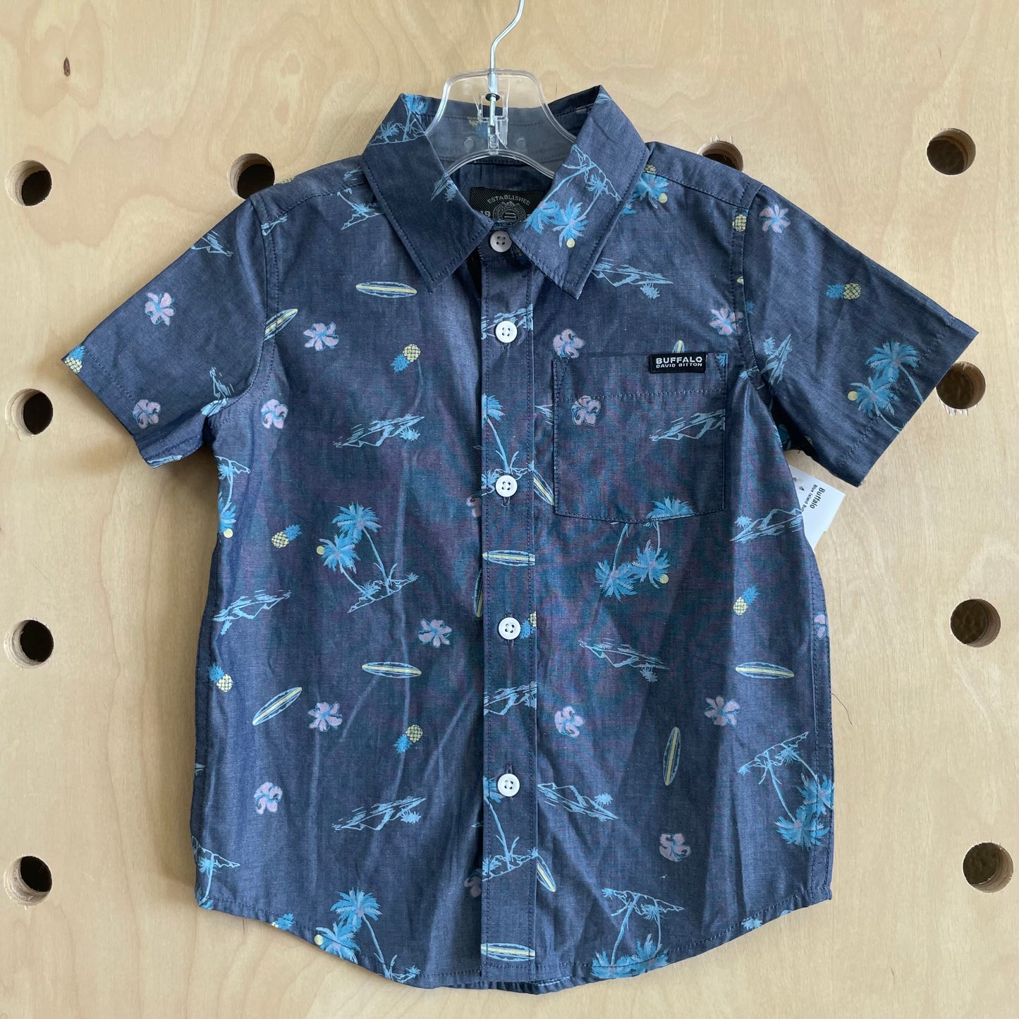 Blue Island Button Up