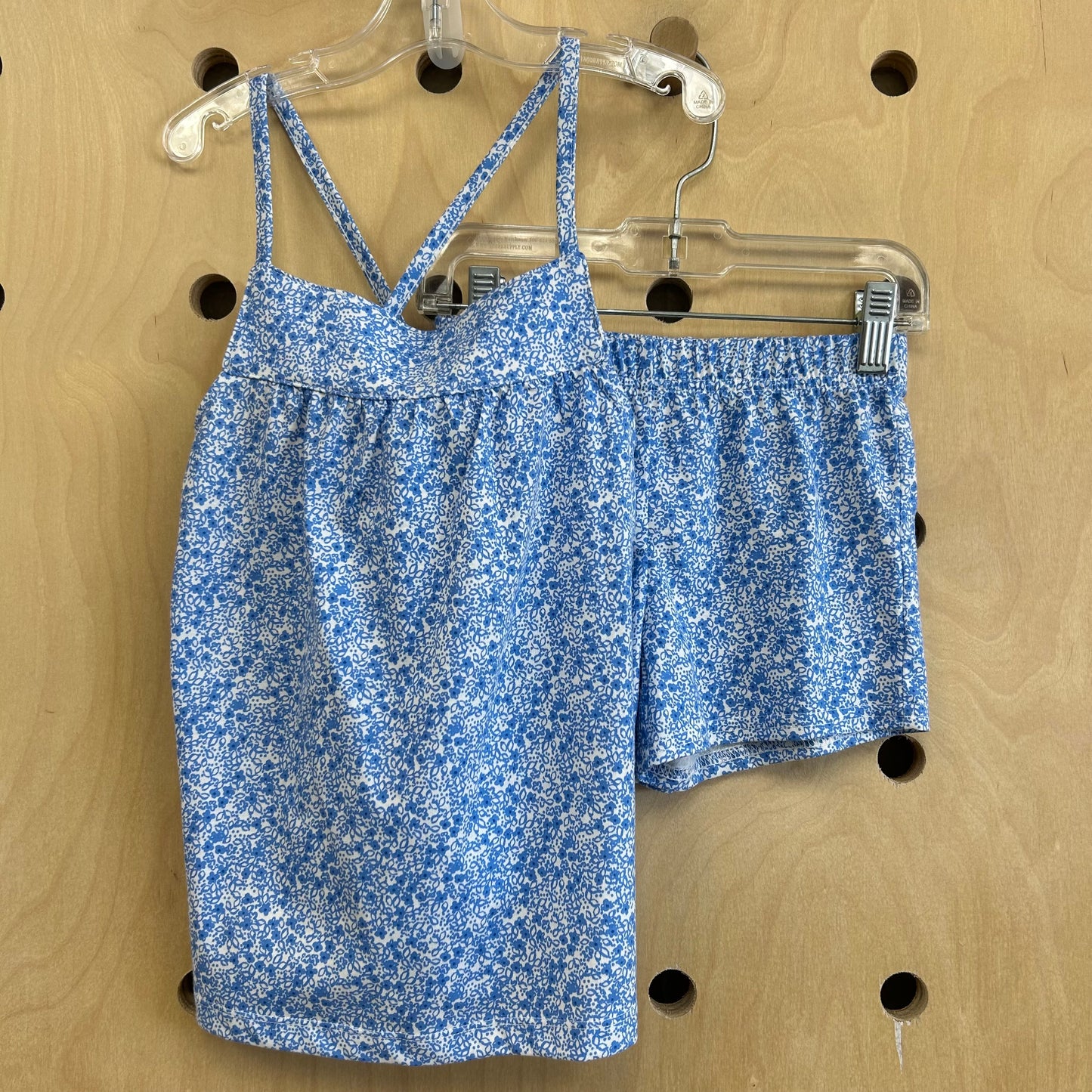 Blue+White Floral Outfit