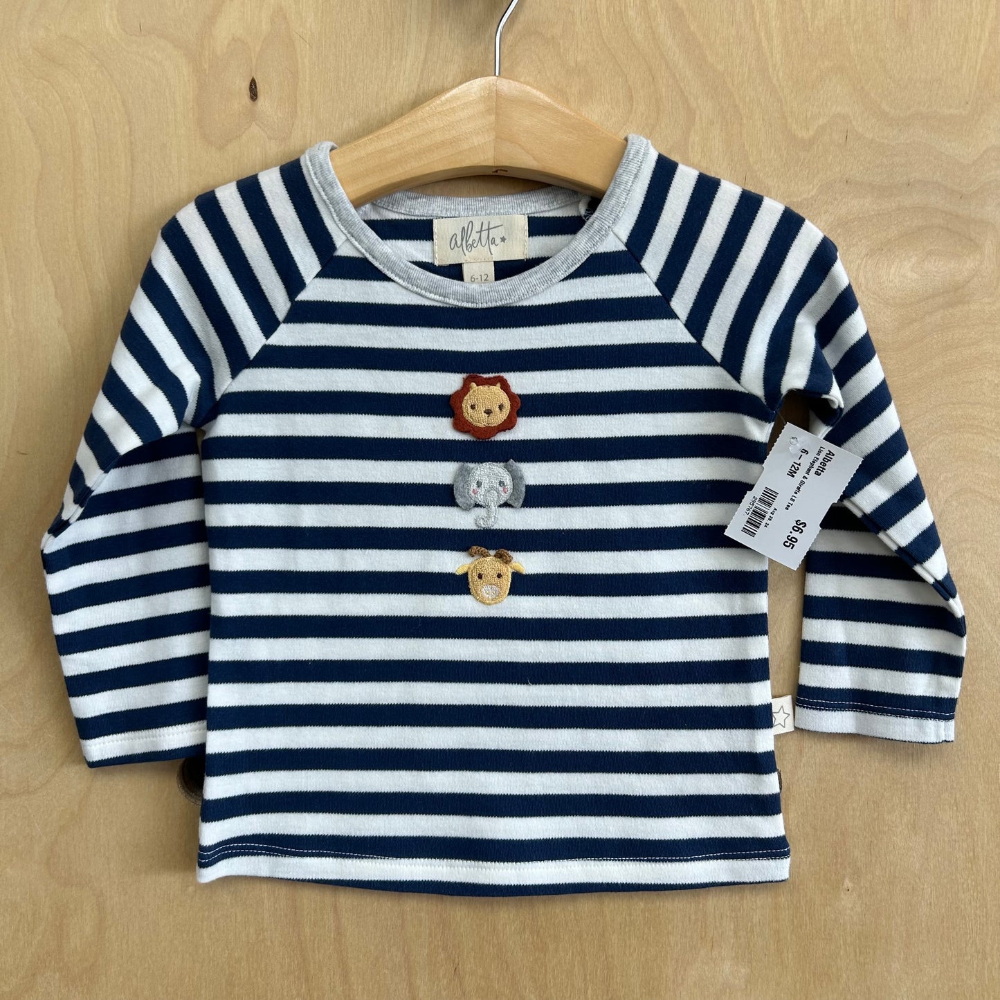 Lion Elephant & Giraffe LS Tee