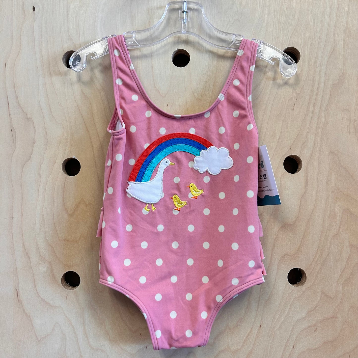 Pink Rainbow Ducks Swimsuit