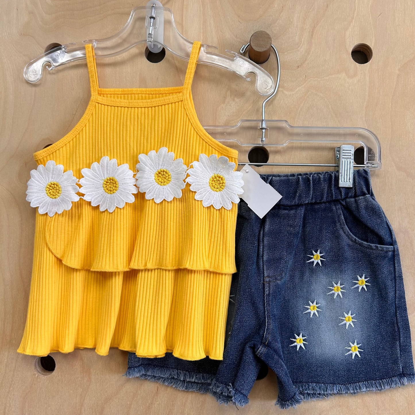 Yellow Daisy Tank & Shorts