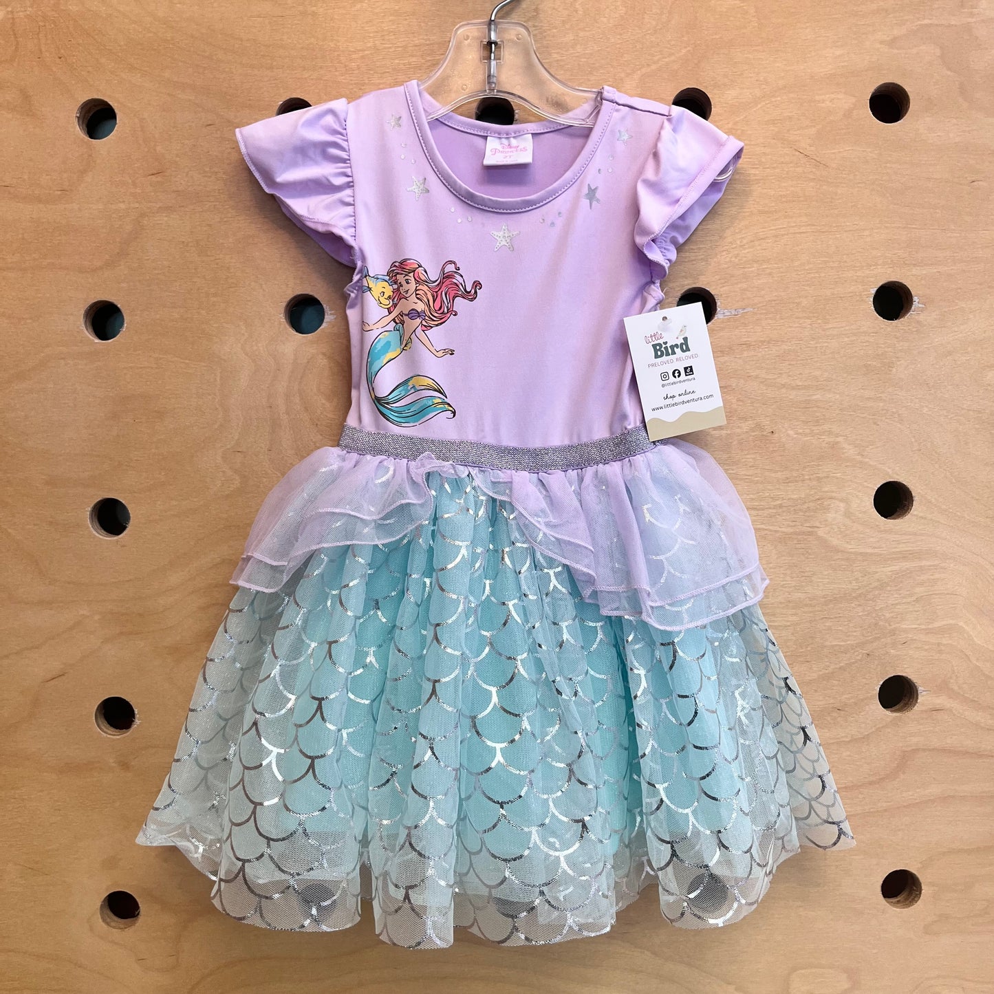 Purple Tulle Little Mermaid Dress