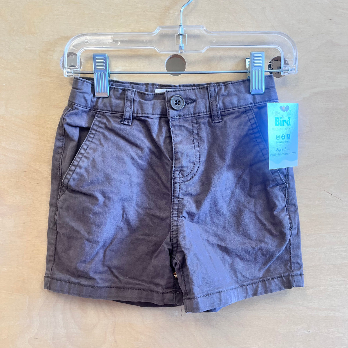 Brown Denim Shorts